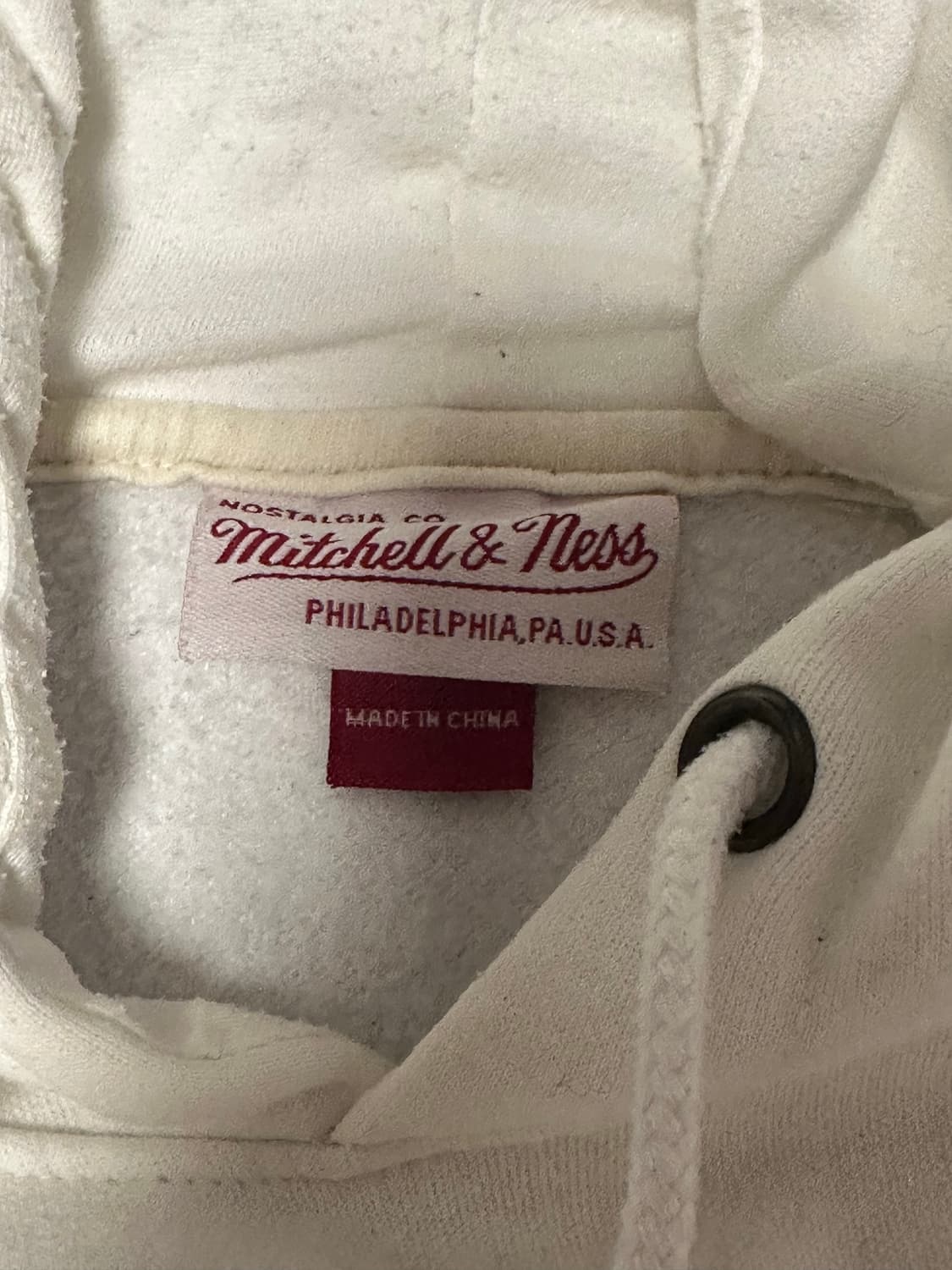 미첼엔네스 뉴욕양키스 화이트 하양 후드티 빈티지 y2k 상품이미지2