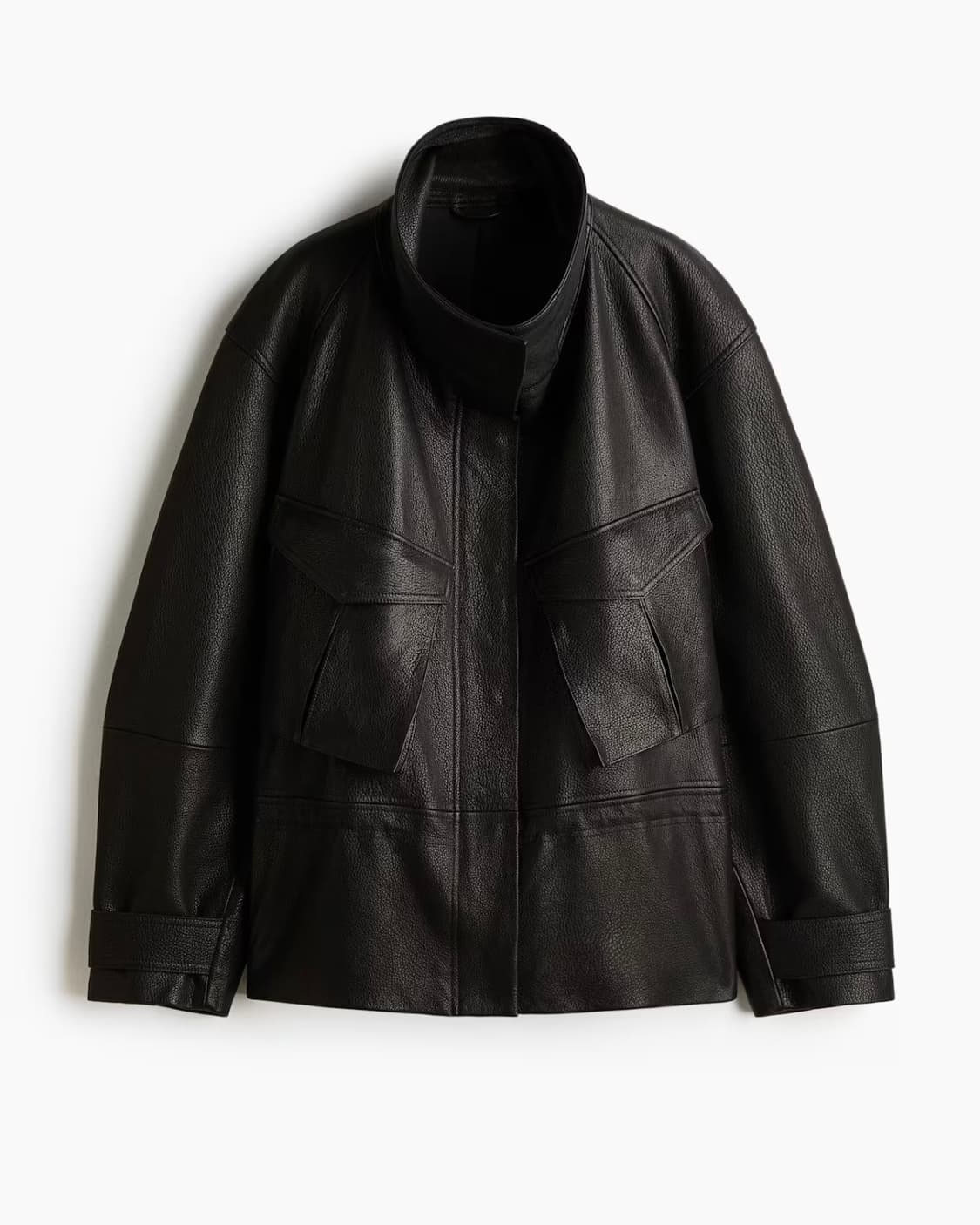 [M]H&M 에이치앤엠 스튜디오 페블럼 레더 자켓 상품이미지7