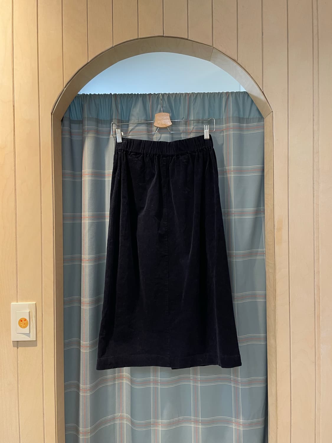 일본빈티지 코듀로이 앞트임 스커트 상품이미지5