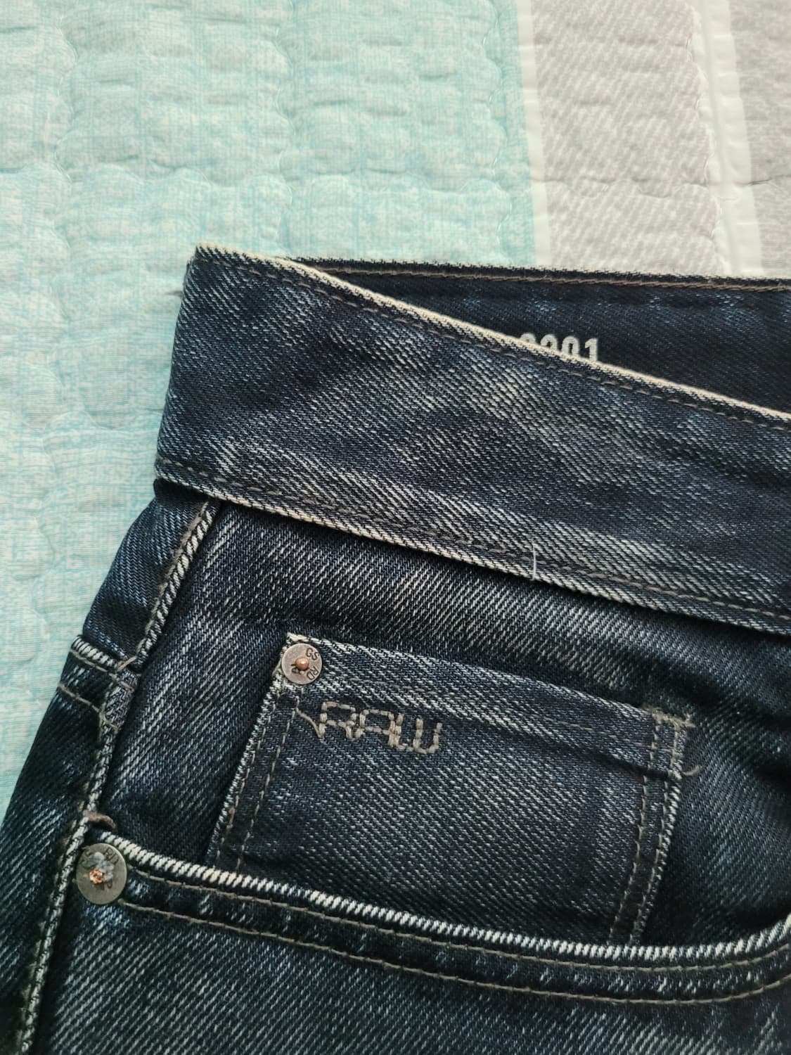 지스타로우 Gstarraw 3301 테이퍼드 다크블루워싱진 32사이즈 상품이미지4