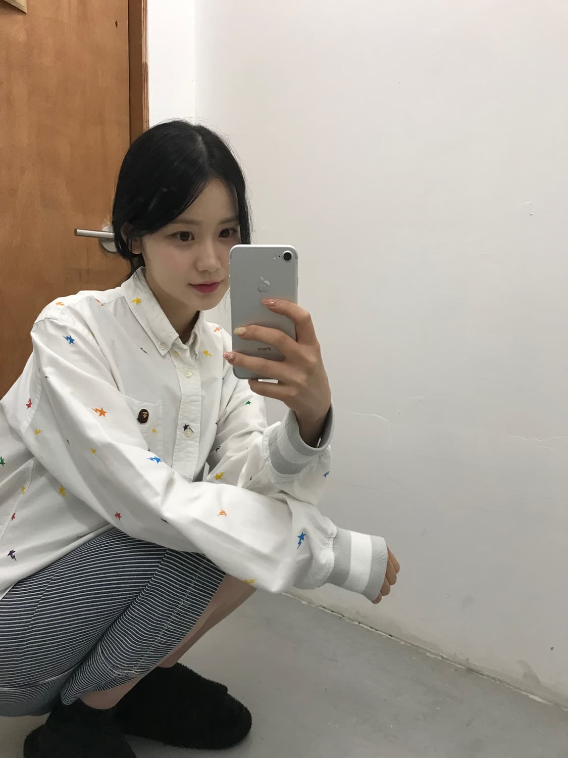 A BATHING APE Bape Sta Embroidered Shirt 상품이미지1