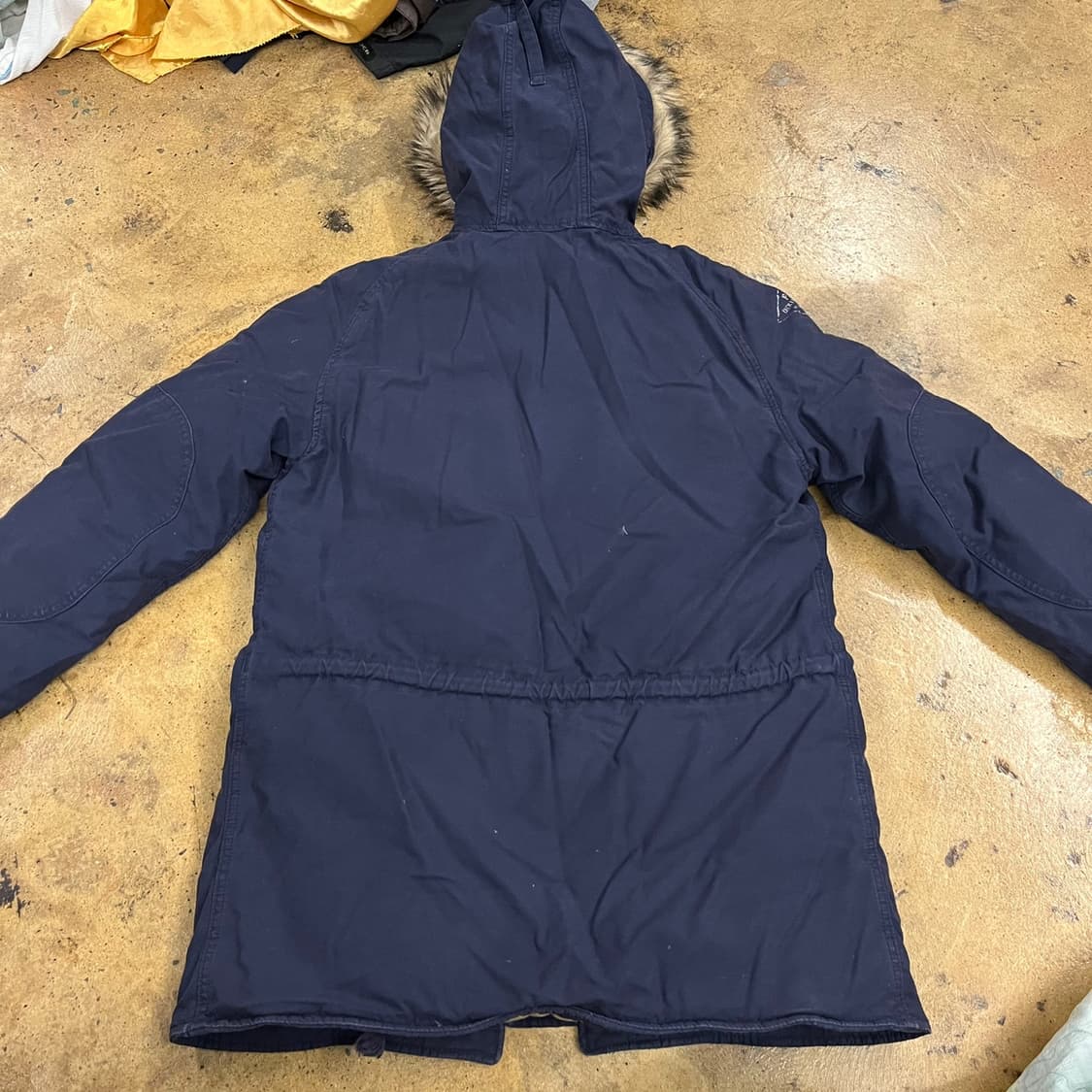 [정품/S] 폴로 데님앤서플라이 네이비 후드 퍼 야상 점퍼 b14 상품이미지4