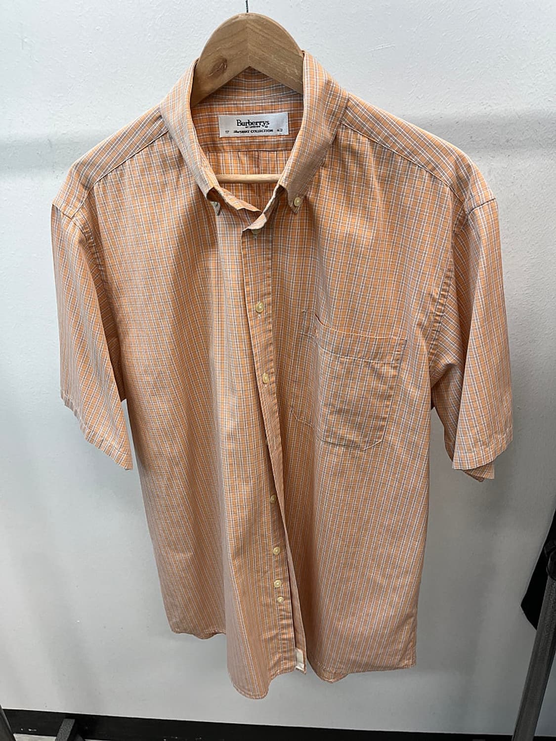 110-115) 버버리 오렌지 반팔셔츠  상품이미지5