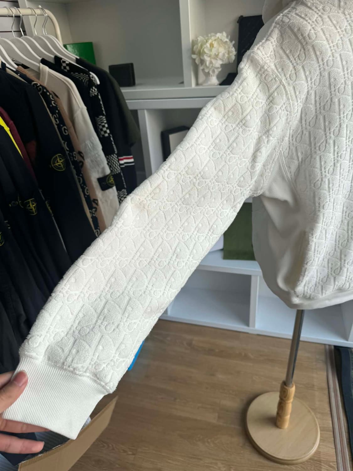 디올 오블리크 테리 후드티 상품이미지4