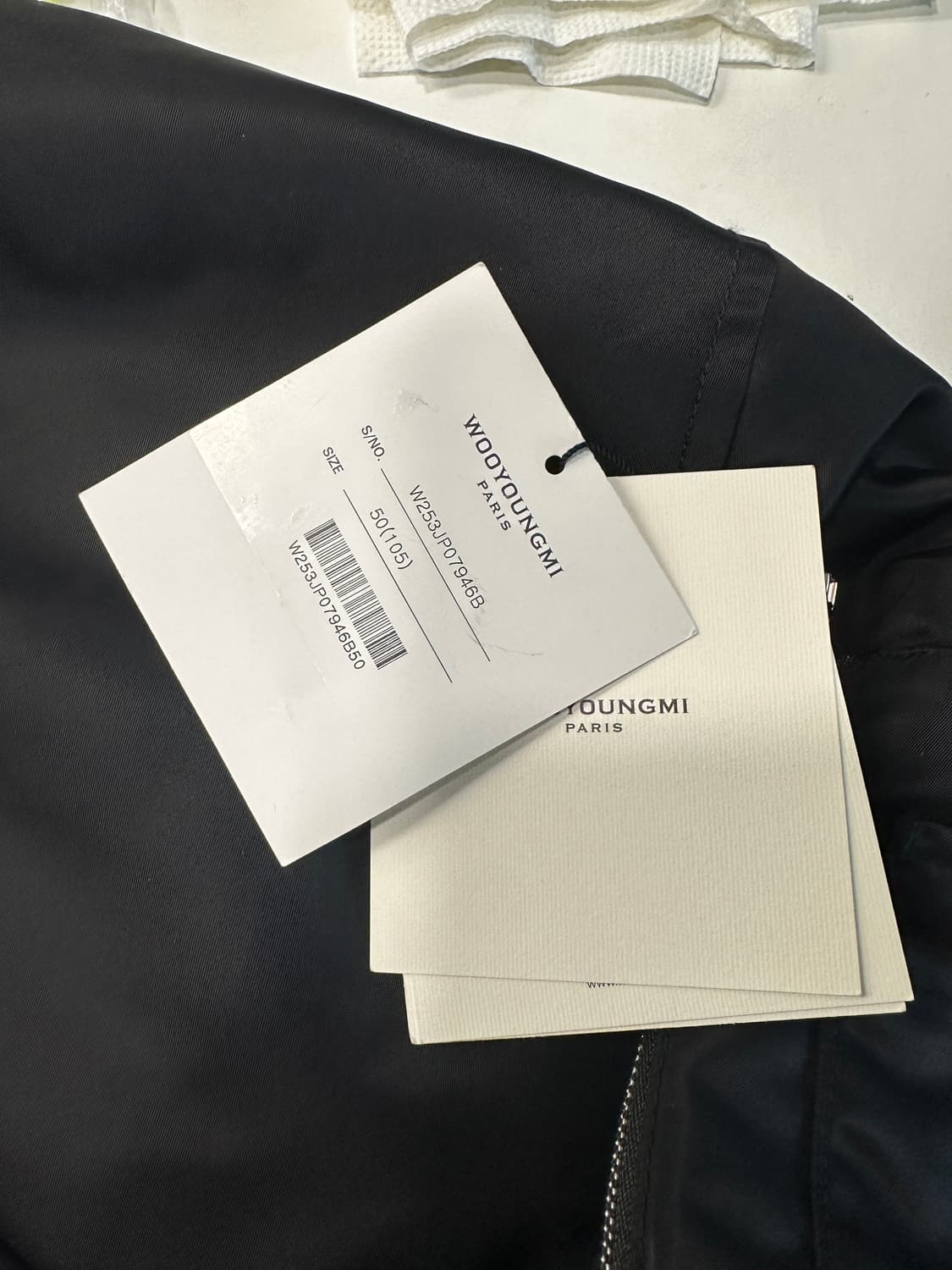 우영미 블랙 MA-1 항공점퍼 50(105) 상품이미지4