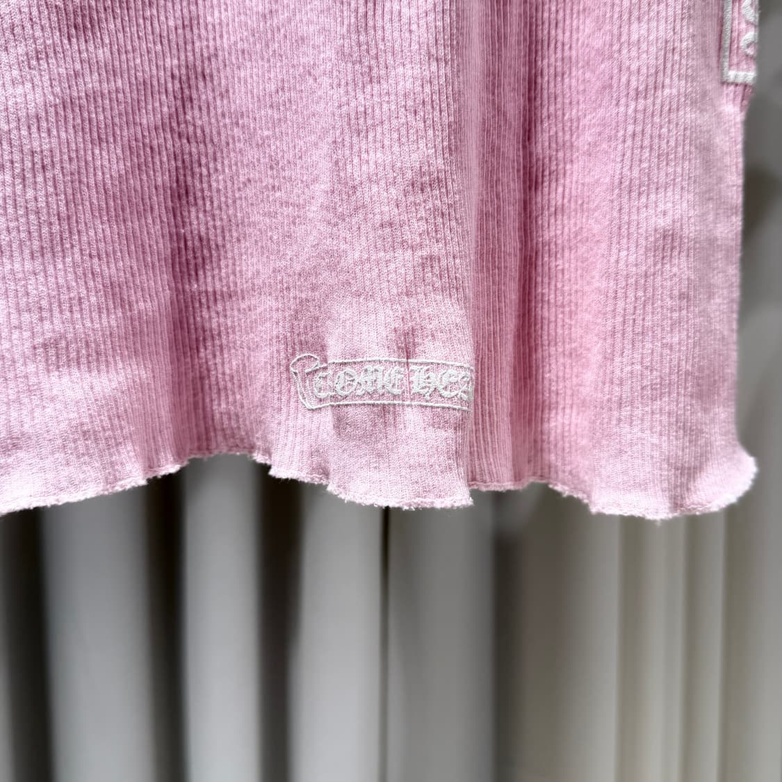 M / 크롬하츠 핑크 로고 골지 탱크 탑 상품이미지5