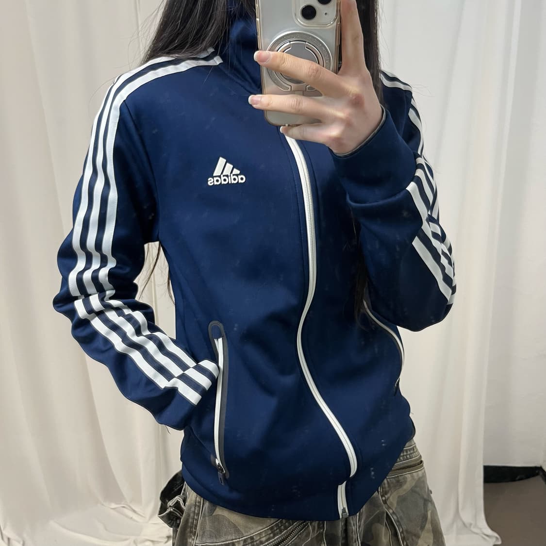 Adidas Navy Track Jacket 상품이미지3
