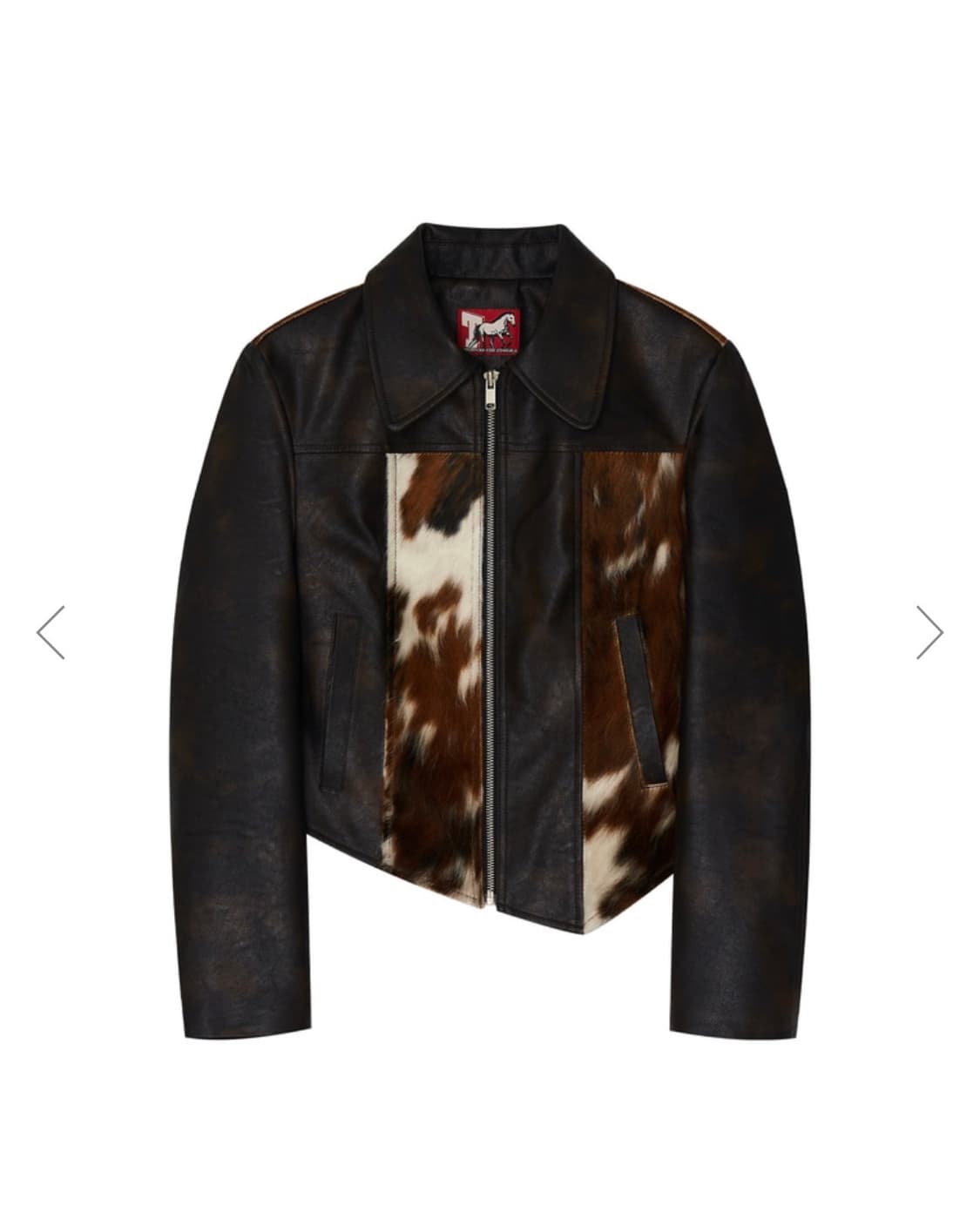 (새상품) 투머치택스 헤어리 레더자켓 상품이미지2