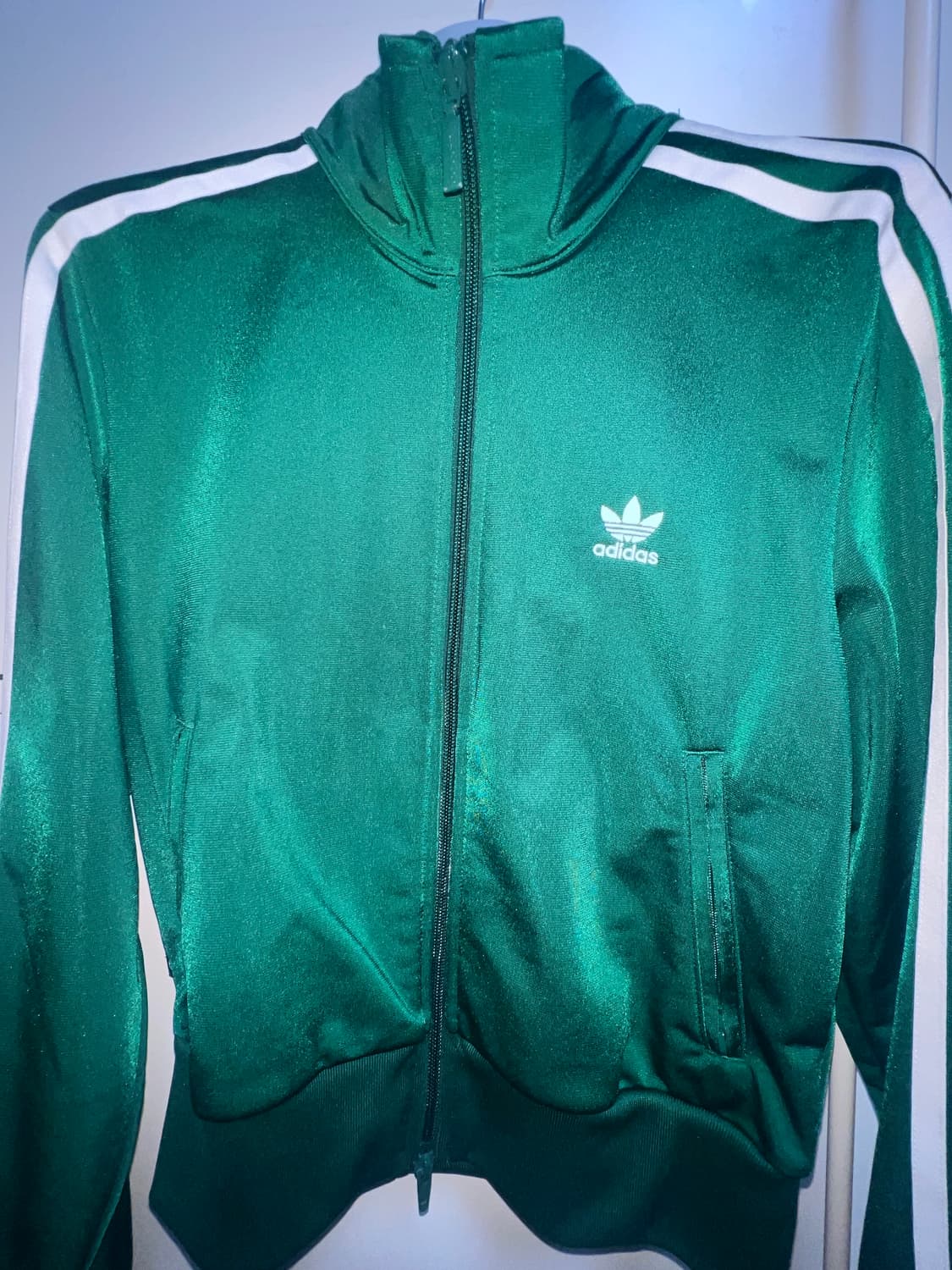 아디다스 파이어버드 져지 크롭 트랙탑 그린 상품이미지2