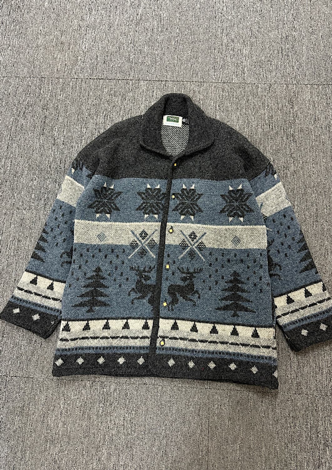 빈티지 오버핏 니트자켓  상품이미지1