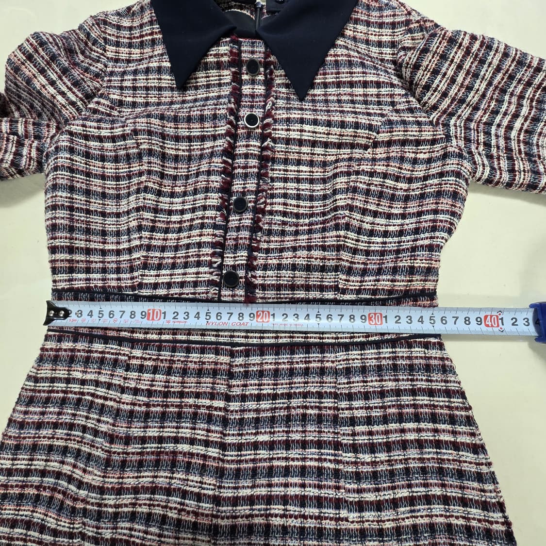 1177 잇미샤 [it michaa]트위드 가라 원피스 클래식 체크 하객 상품이미지7