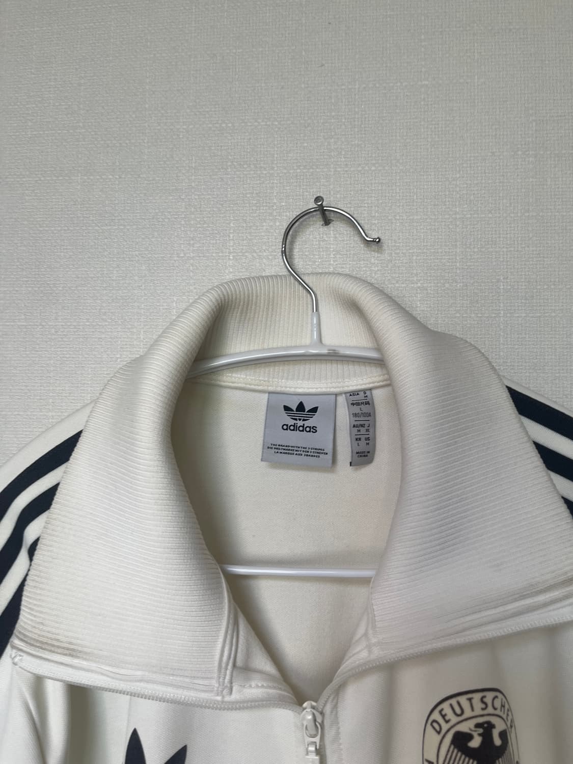 아디다스 독일 베켄바우어 트랙 탑 오프 화이트 L 상품이미지8
