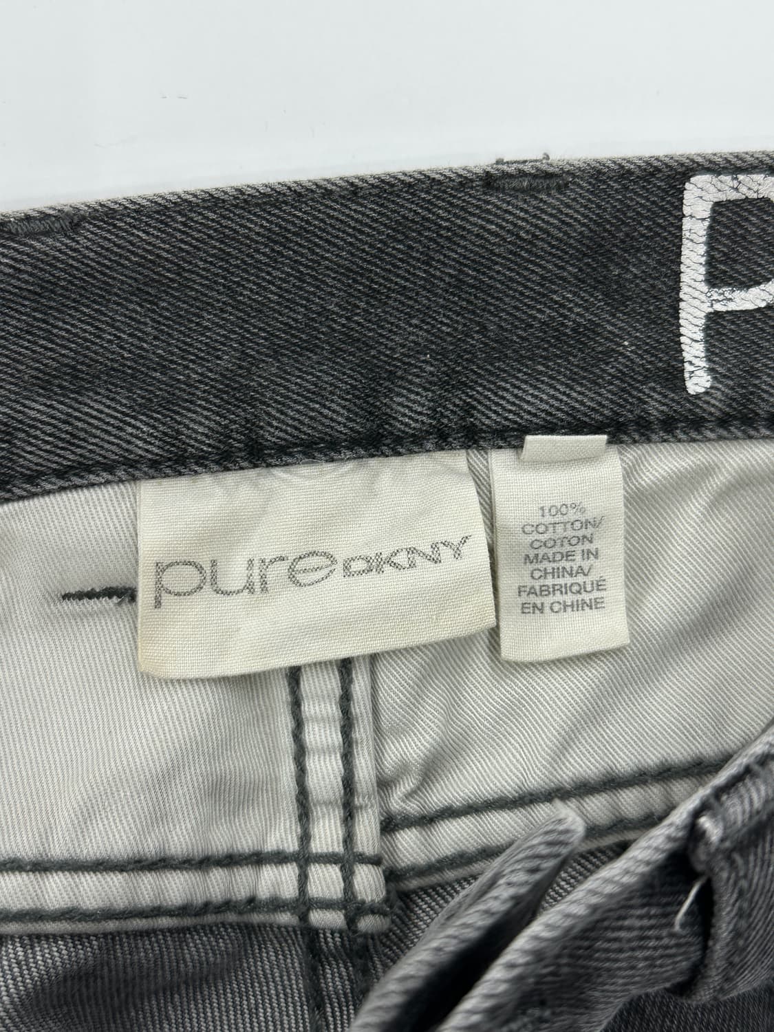 DKNY Pure Black Washed Denim Pants 상품이미지9