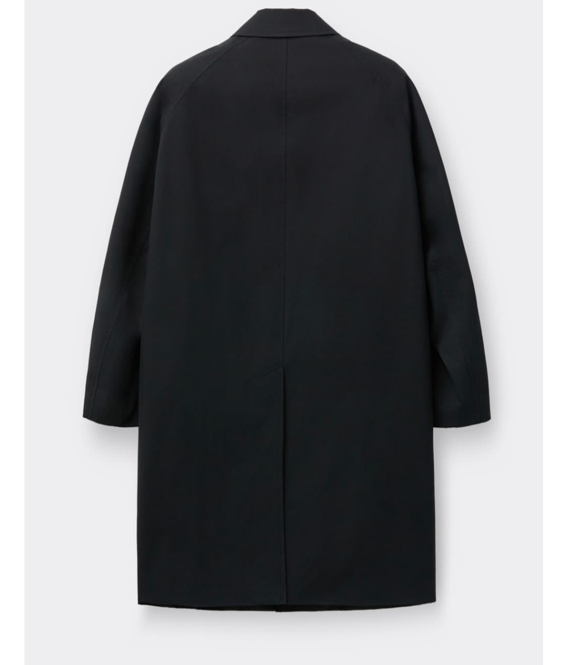 커스텀멜로우 Black Cotton Balmaccan Coat 코트 상품이미지4