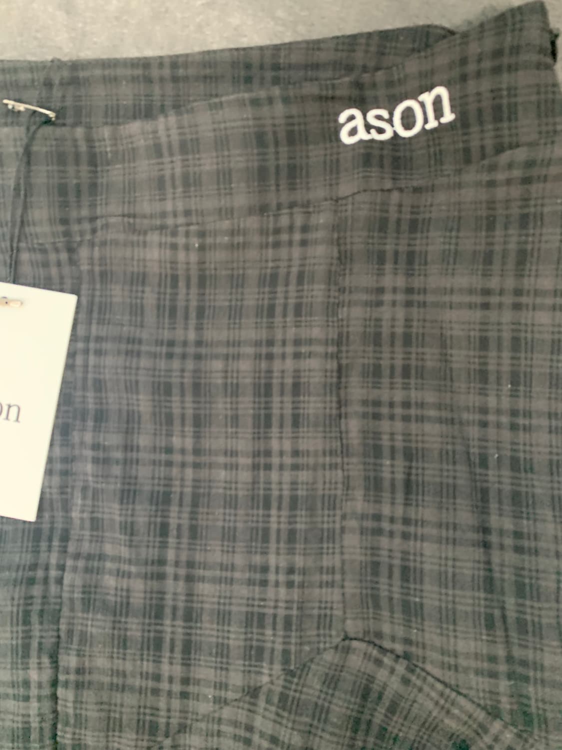 ASON LONDON CHECK MIDI SKIRT / BLACK 상품이미지8