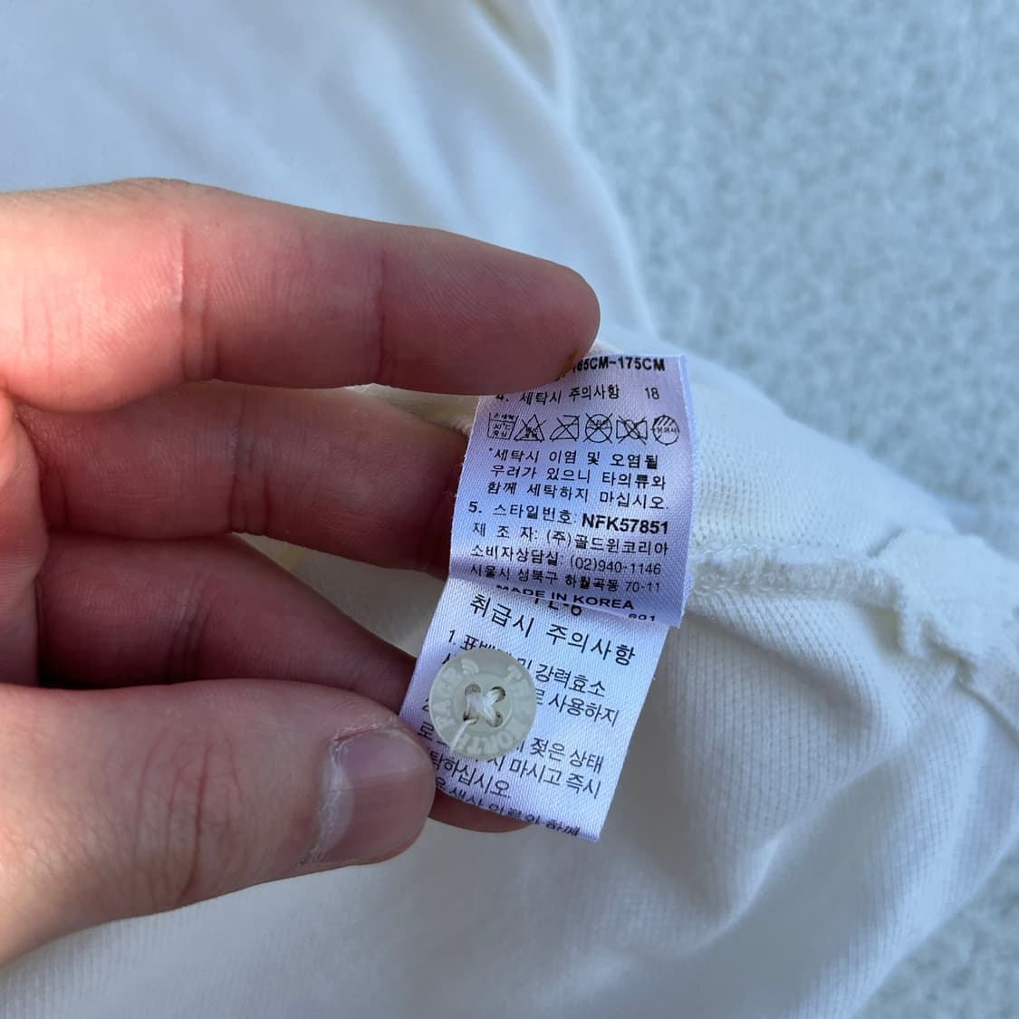 노스페이스 아이보리 반팔 카라티 상품이미지8