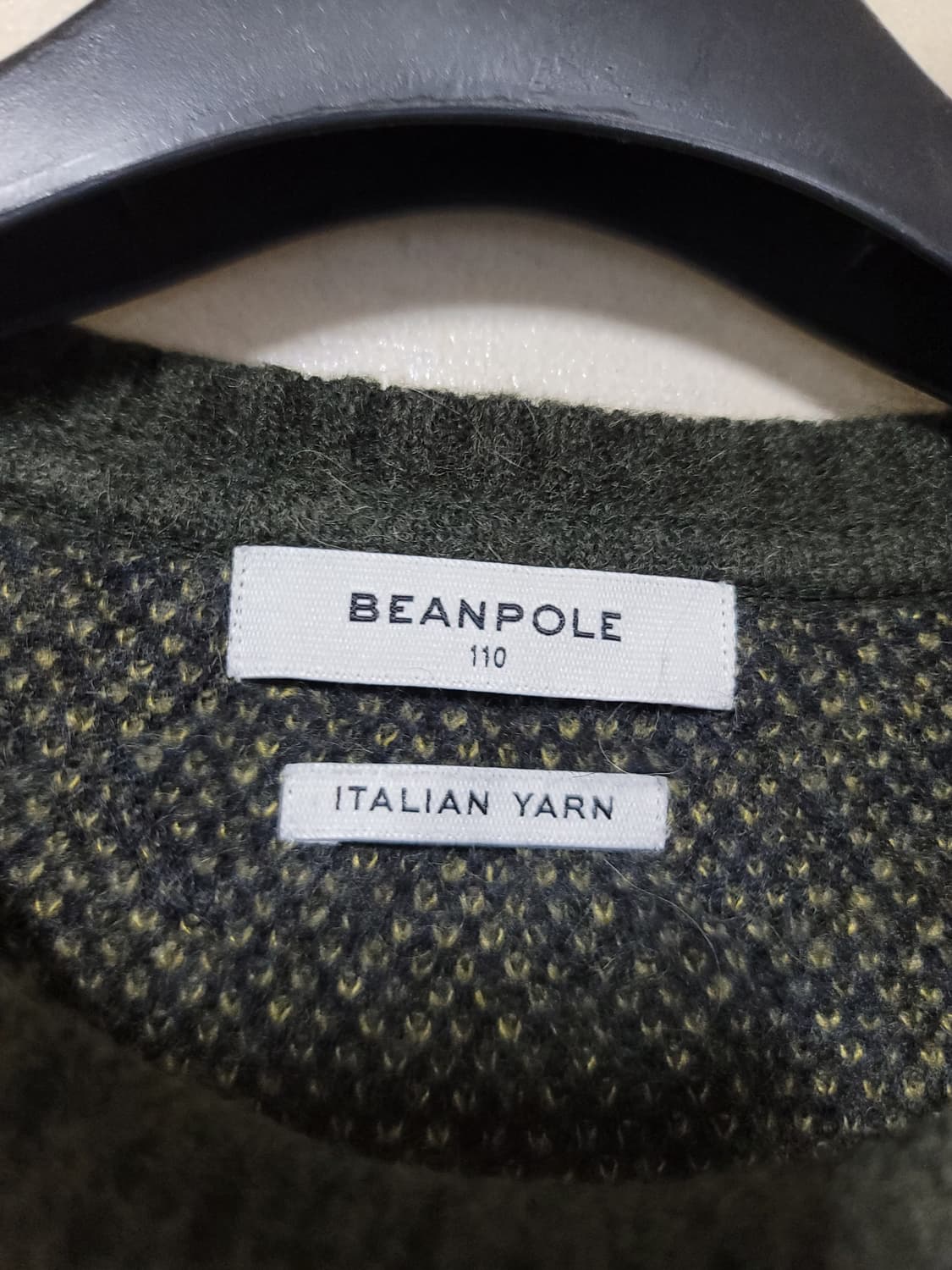 빅사이즈(110) 빈폴 알파카혼방 타탄체크 풀오버 상품이미지6