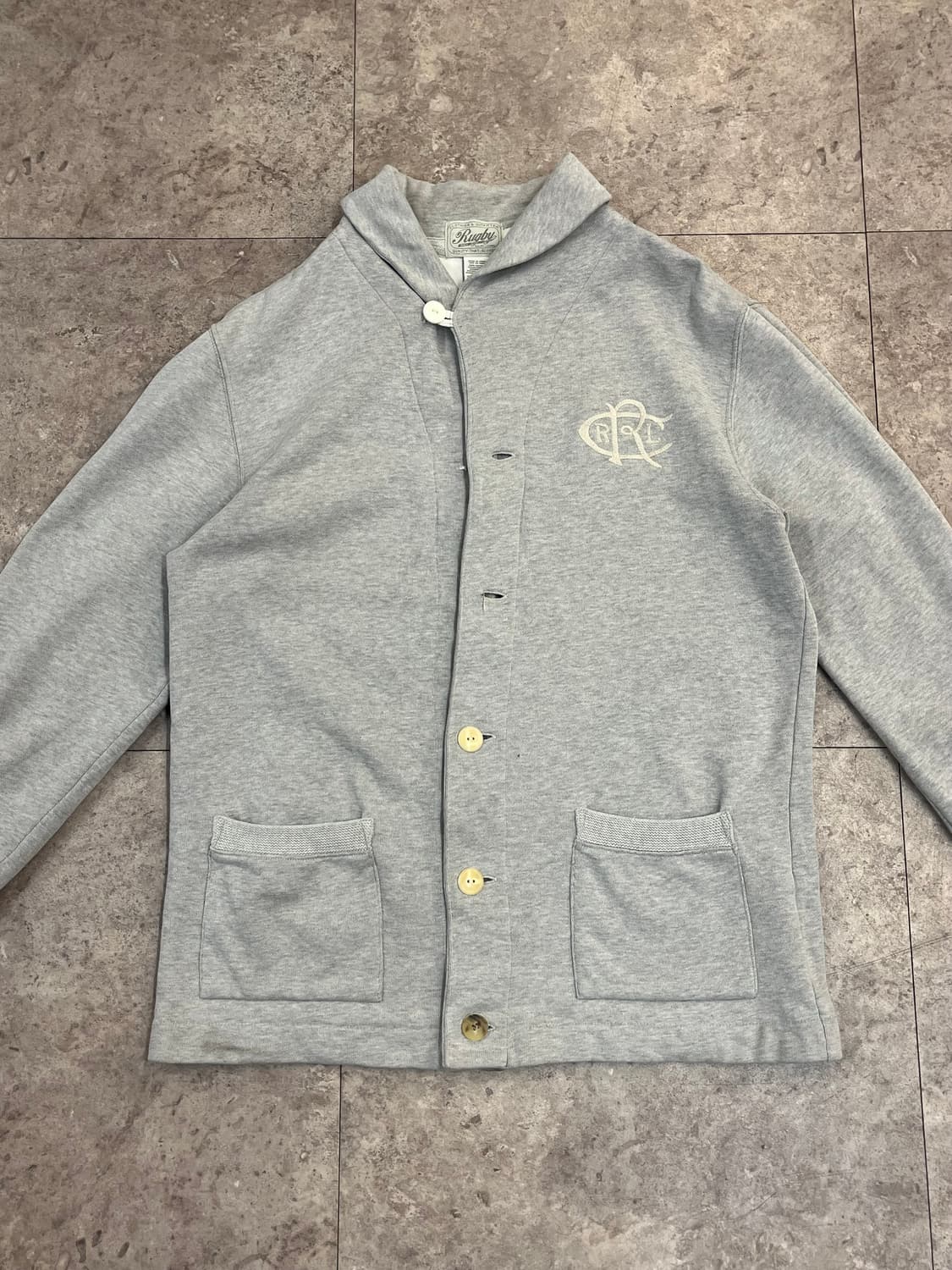 랄프로렌 럭비 가디건 그레이 L #csz3243 상품이미지4
