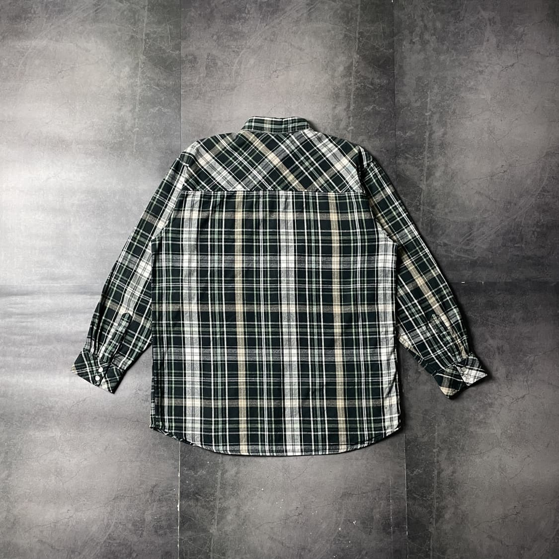 DICKIES 디키즈 빈티지 그린 체크 코튼 셔츠 A00807 상품이미지6