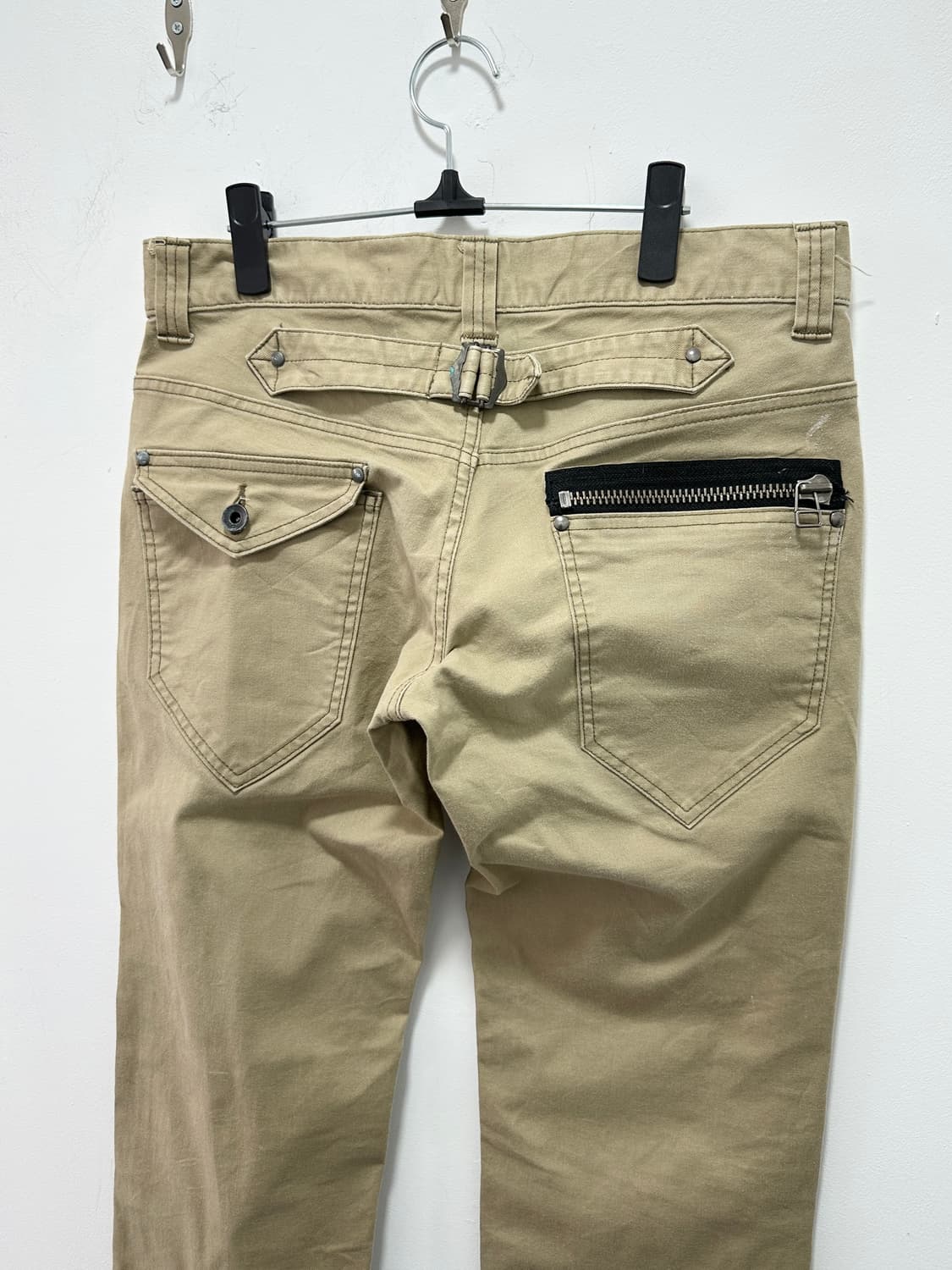 Vintage back zipper strap detail pants 상품이미지7