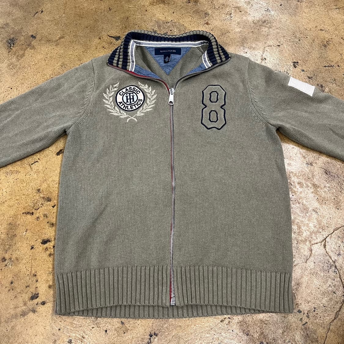 타미힐피거 연카키 니트집업 상품이미지3