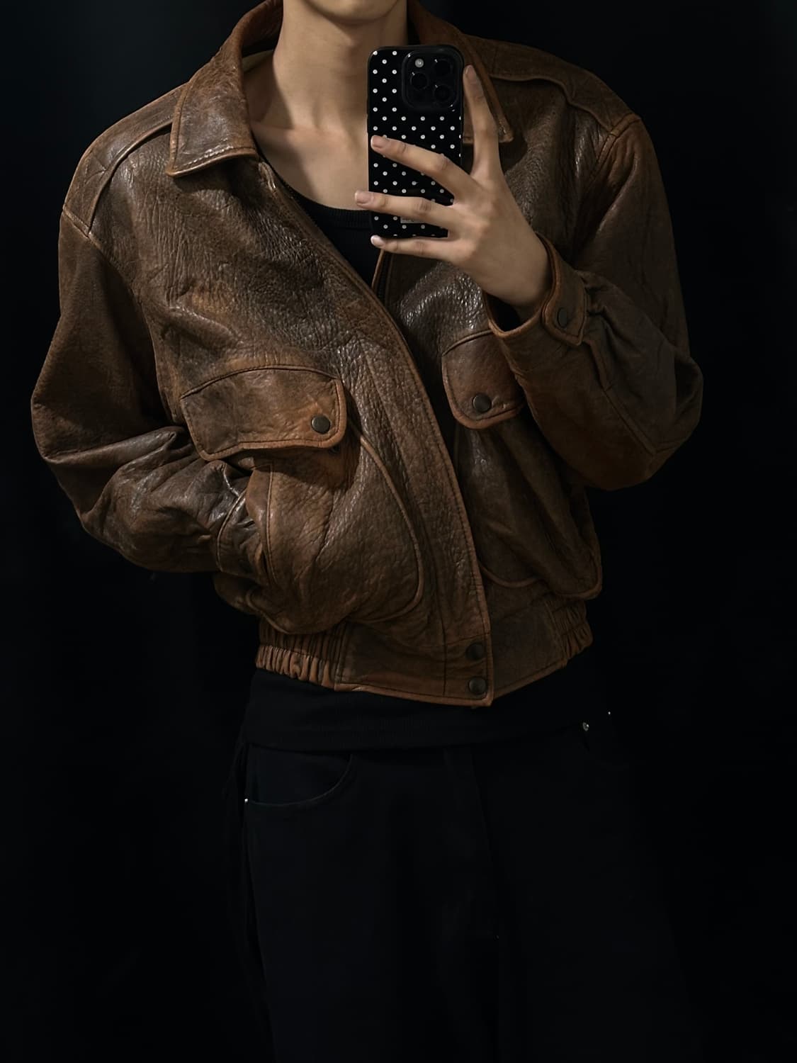 Brown sheepskin jacket 상품이미지3