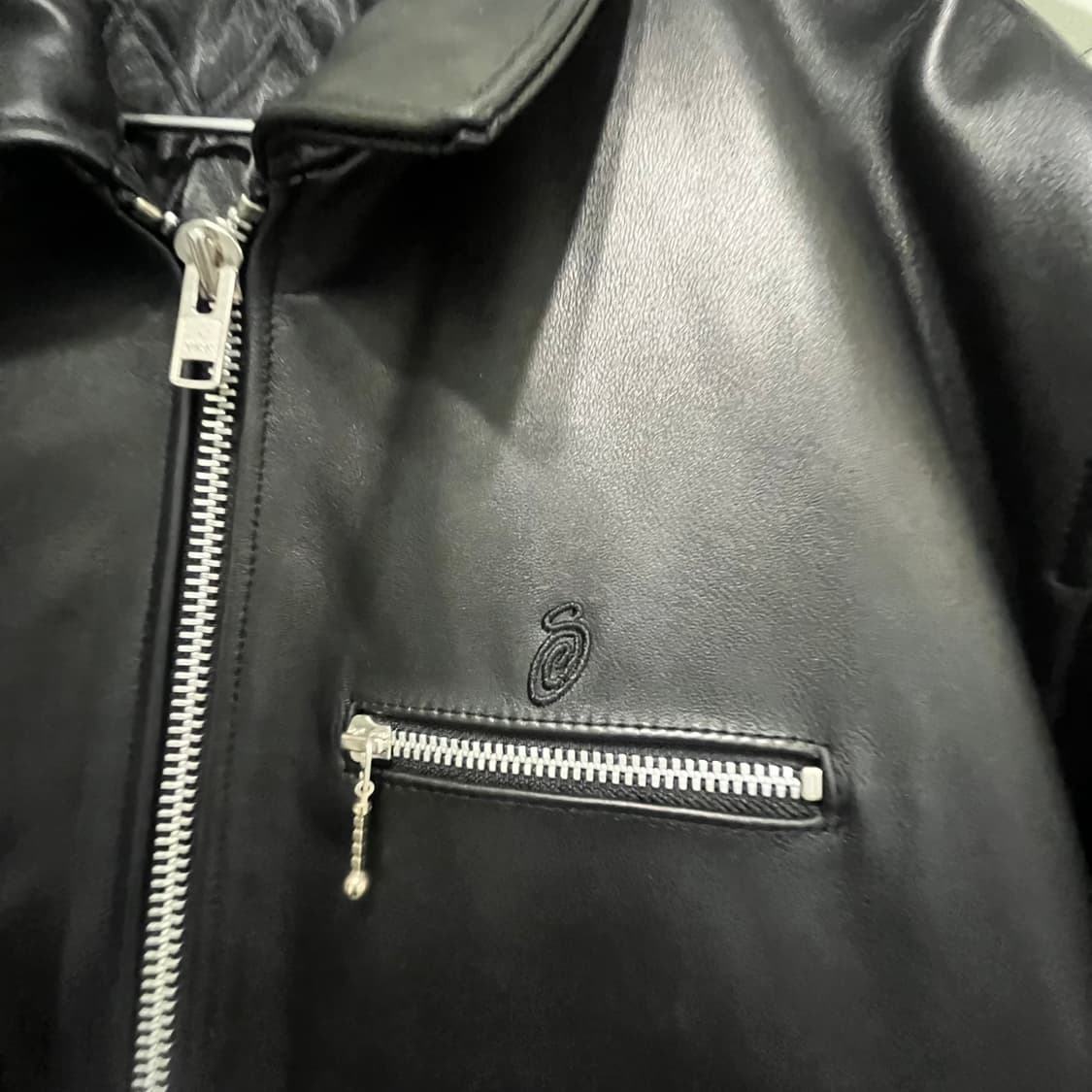 스투시 레더 빙 XL 가죽 자켓  상품이미지2