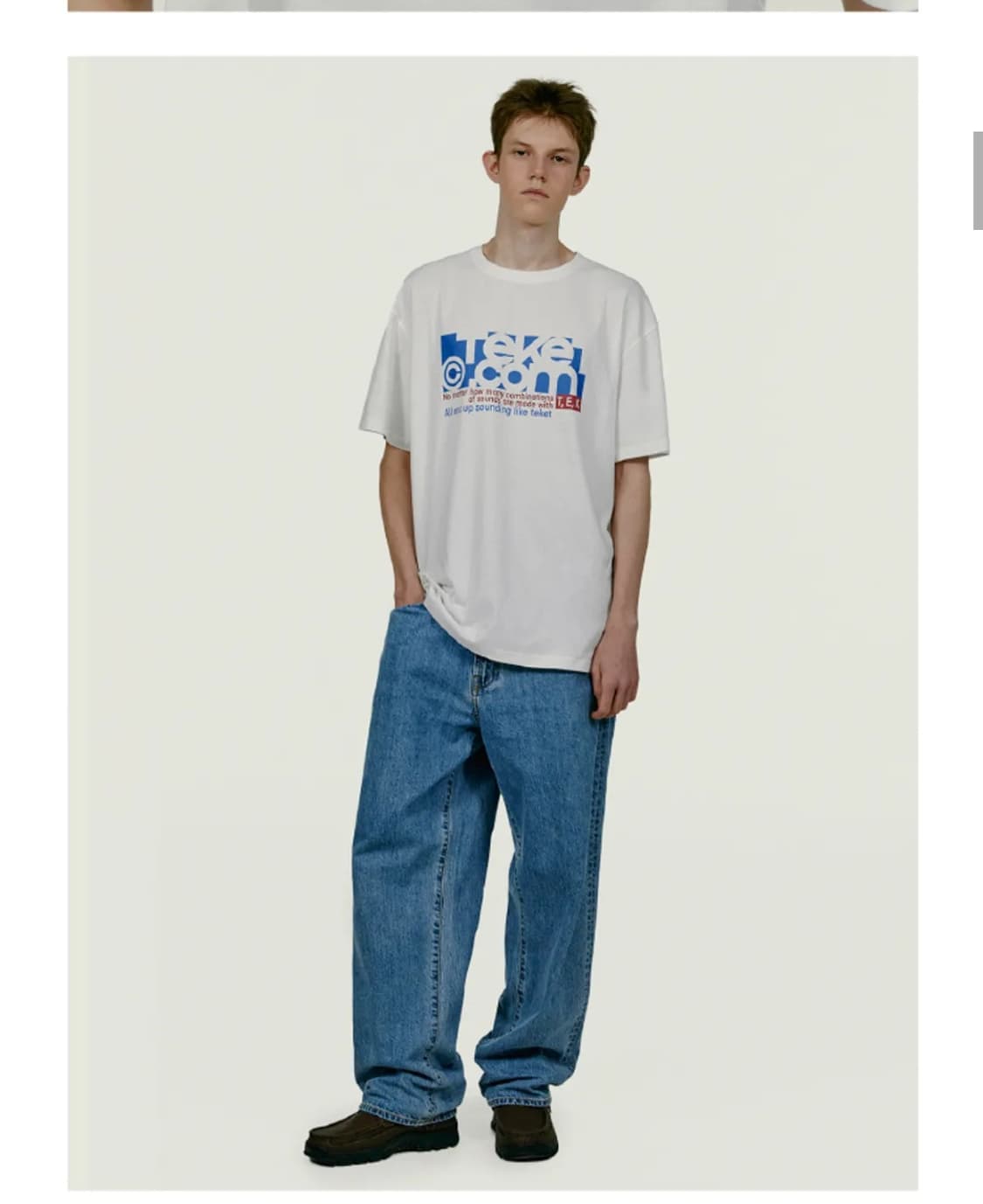 테켓 folder tee 화이트 M 상품이미지1