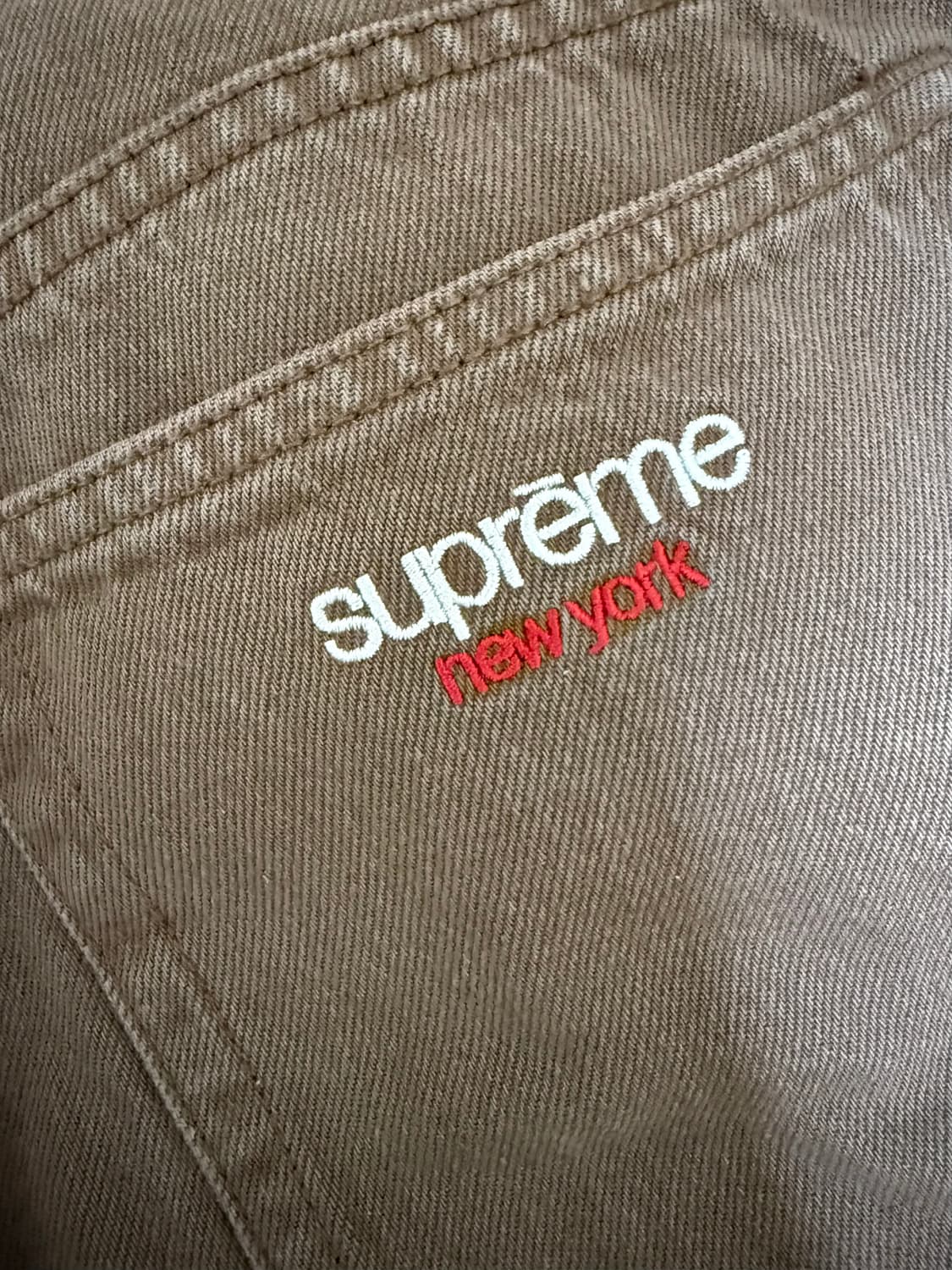 23fw 슈프림 배기진 라이트브라운 30 상품이미지4