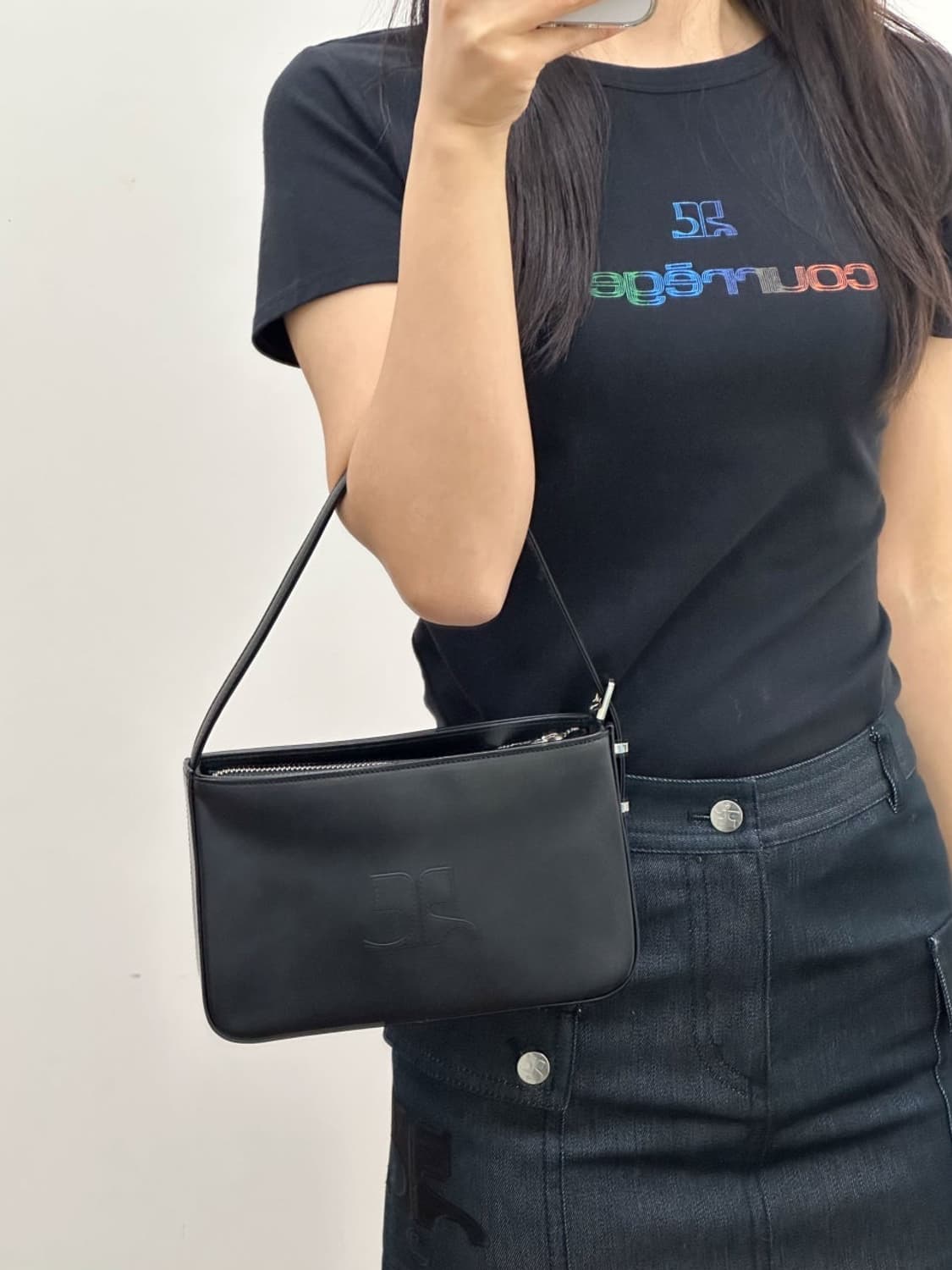courreges / 꾸레쥬 컬러 레터링 반팔 티셔츠  상품이미지9