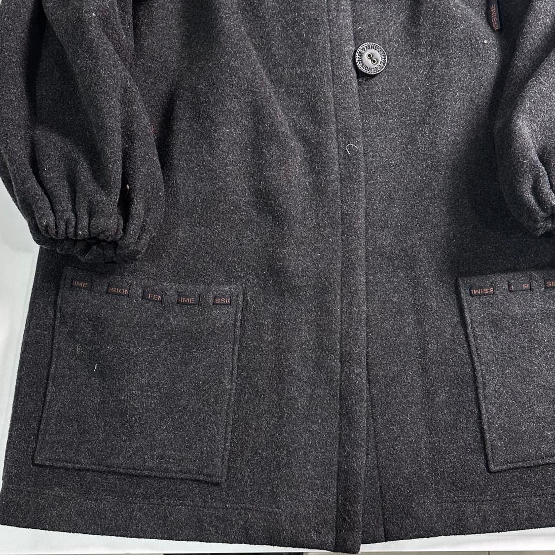 90s 펜디시메 (펜디) 밍크 울 하프 코트 상품이미지4