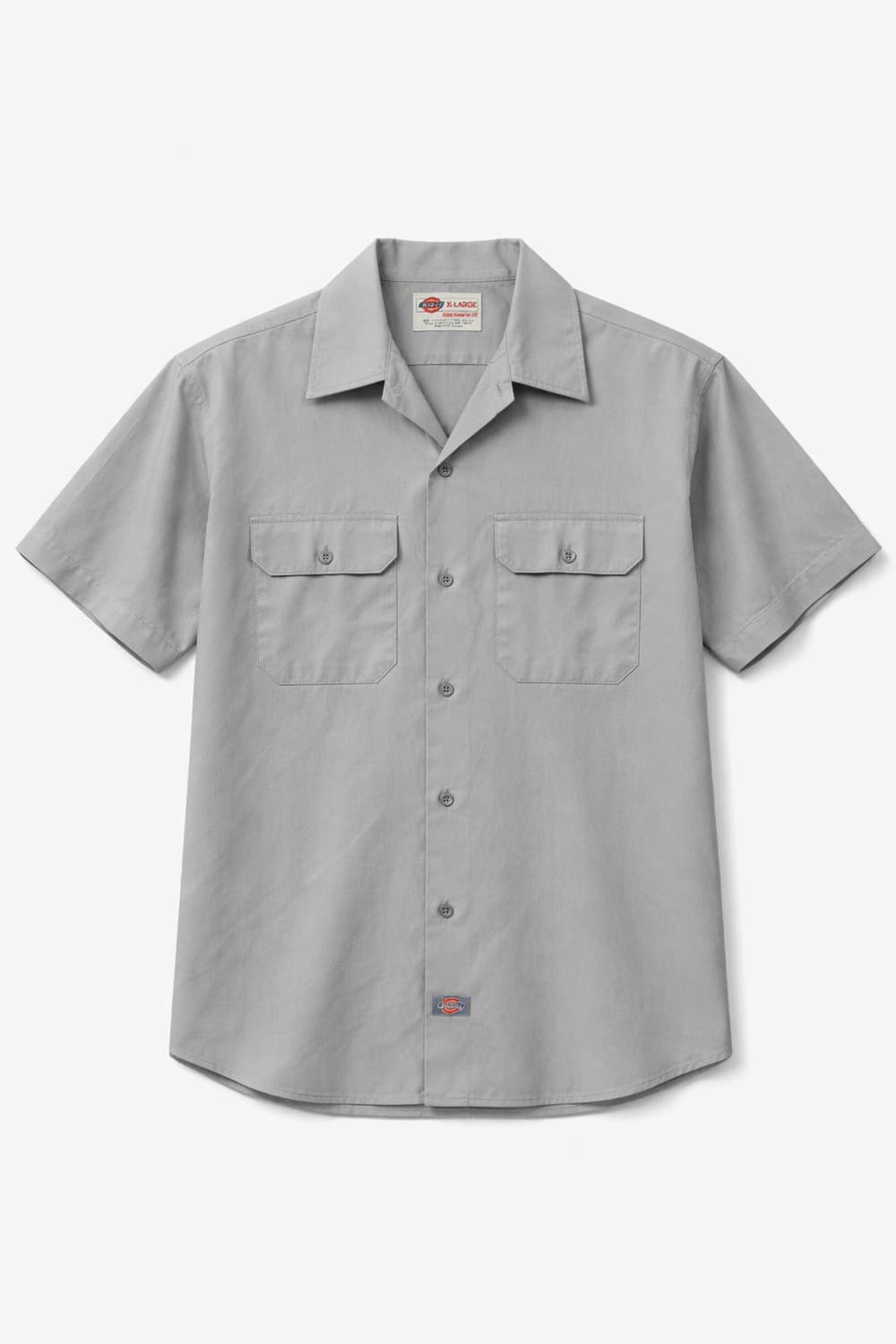 디키즈 워크 셔츠 반팔 그레이 XL 상품이미지1