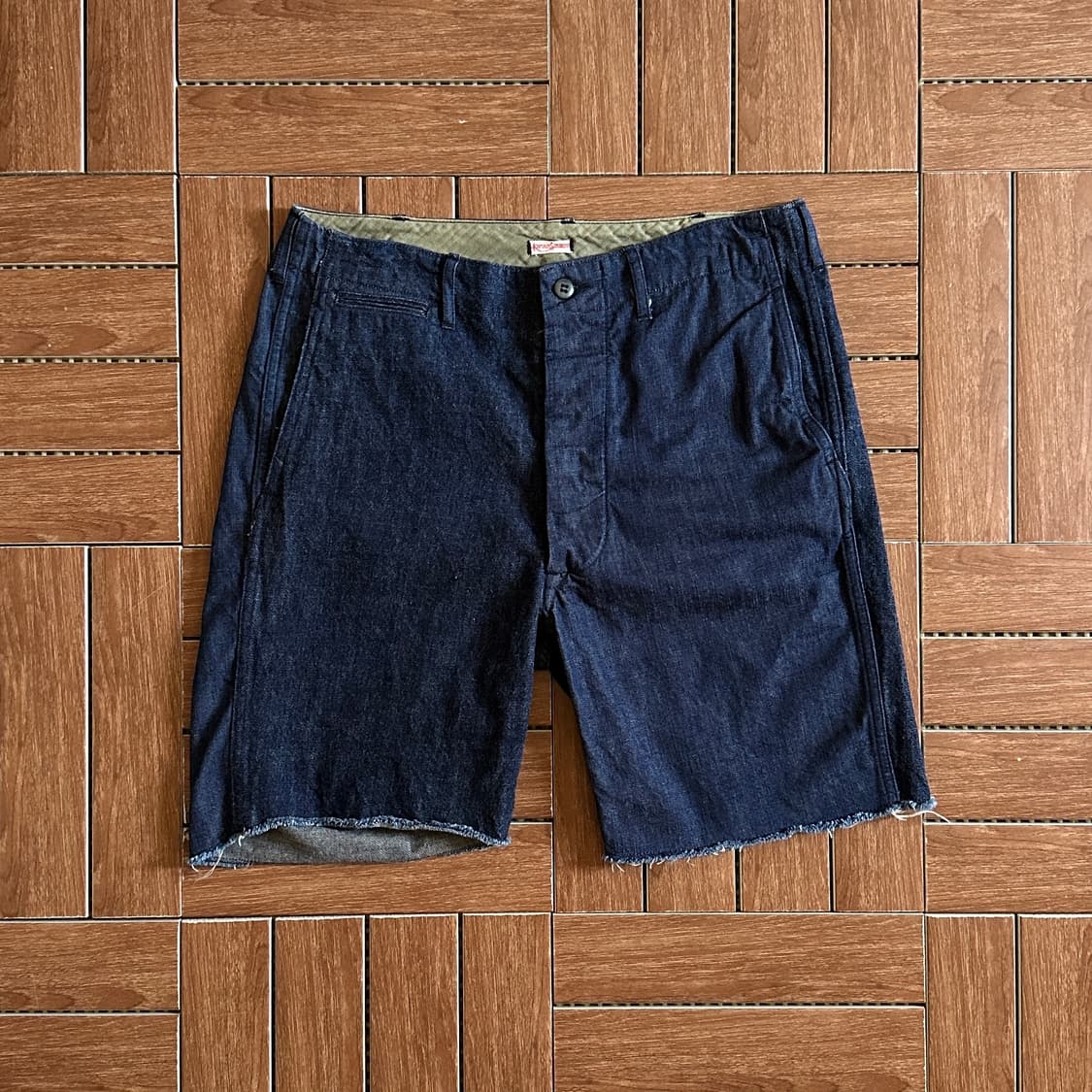 Kaptain Sunshine cut-off denim shorts 상품이미지2