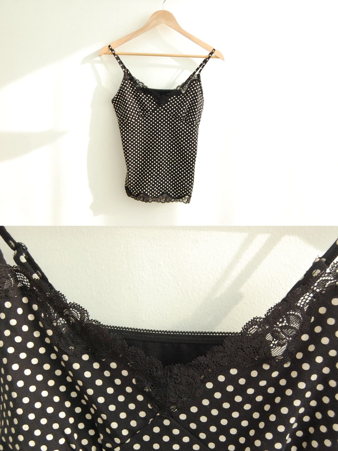 Old Uniqlo dot lace sleeveless 상품이미지1