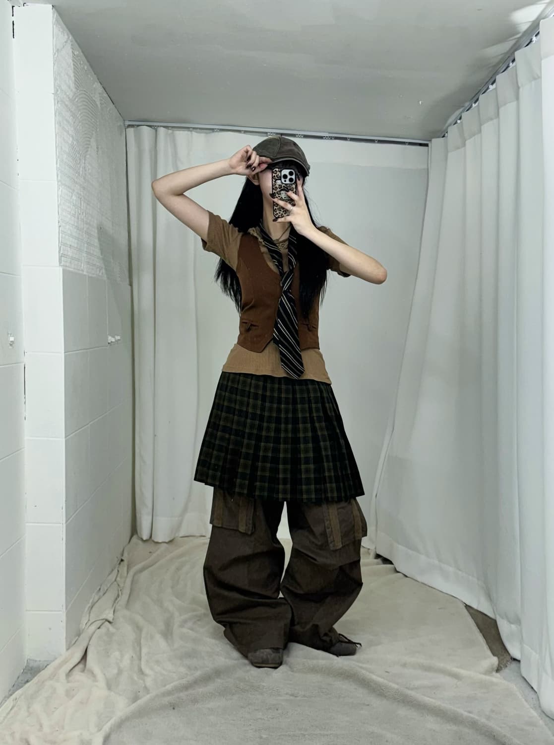 을지로 핀터레스트깔 카키프레피 코디세트  상품이미지2