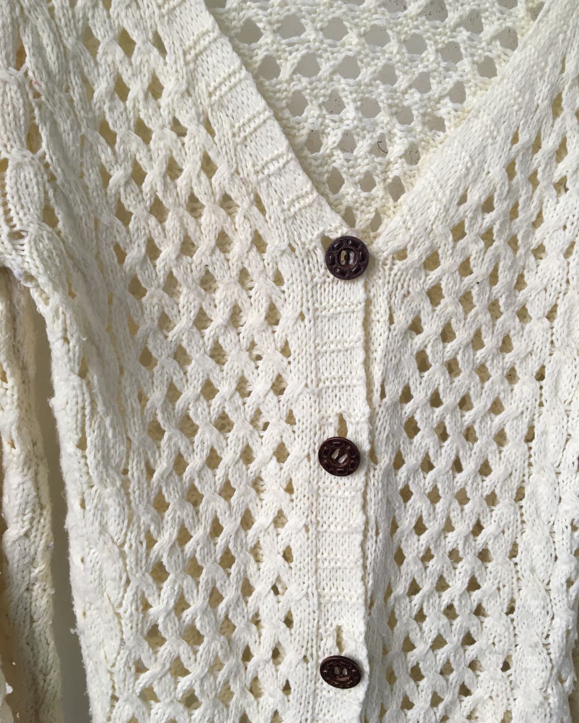 Punching pattern knit cardigan 상품이미지4