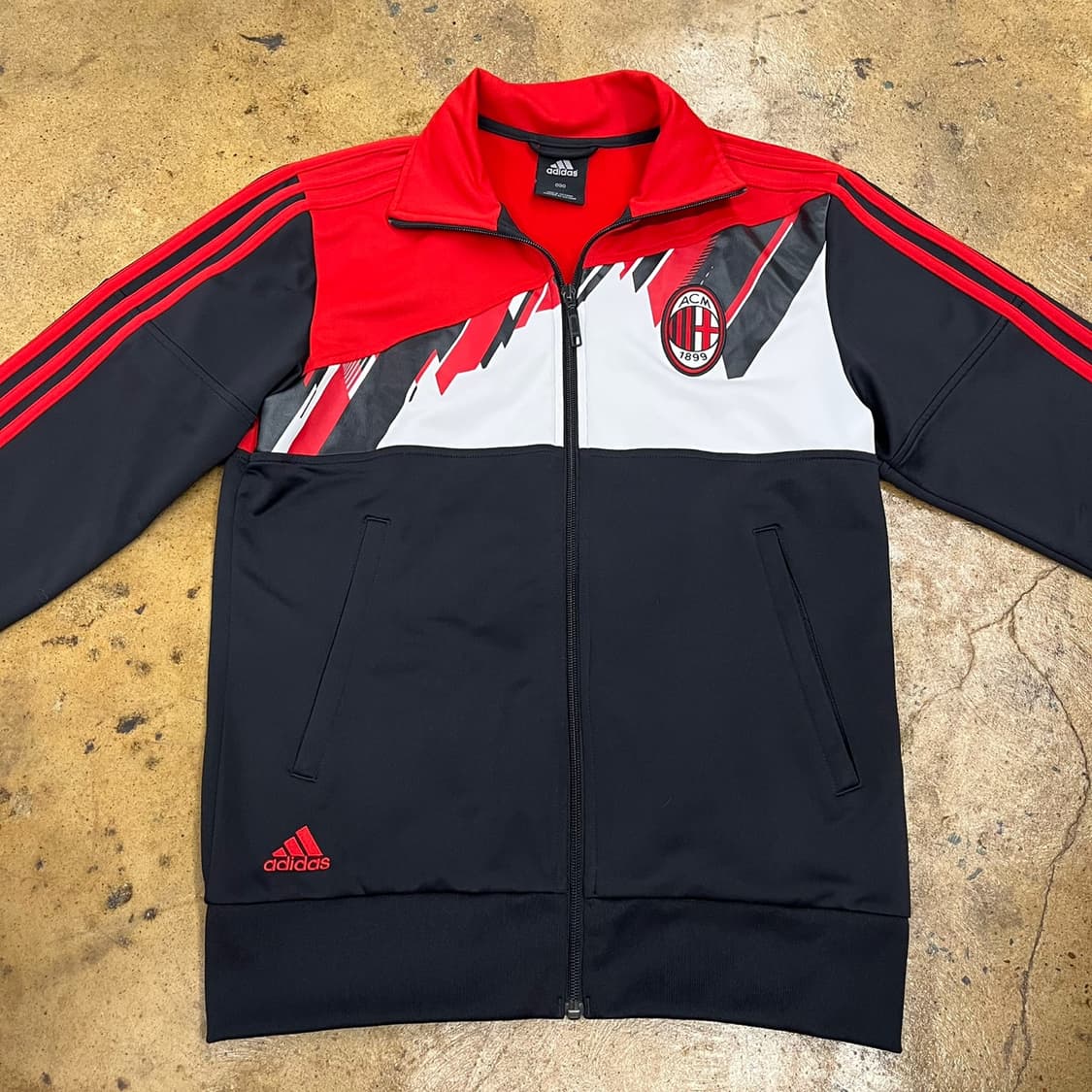 아디다스 ac밀란 검빨 블랙 레드 져지 트랙탑 90 상품이미지3