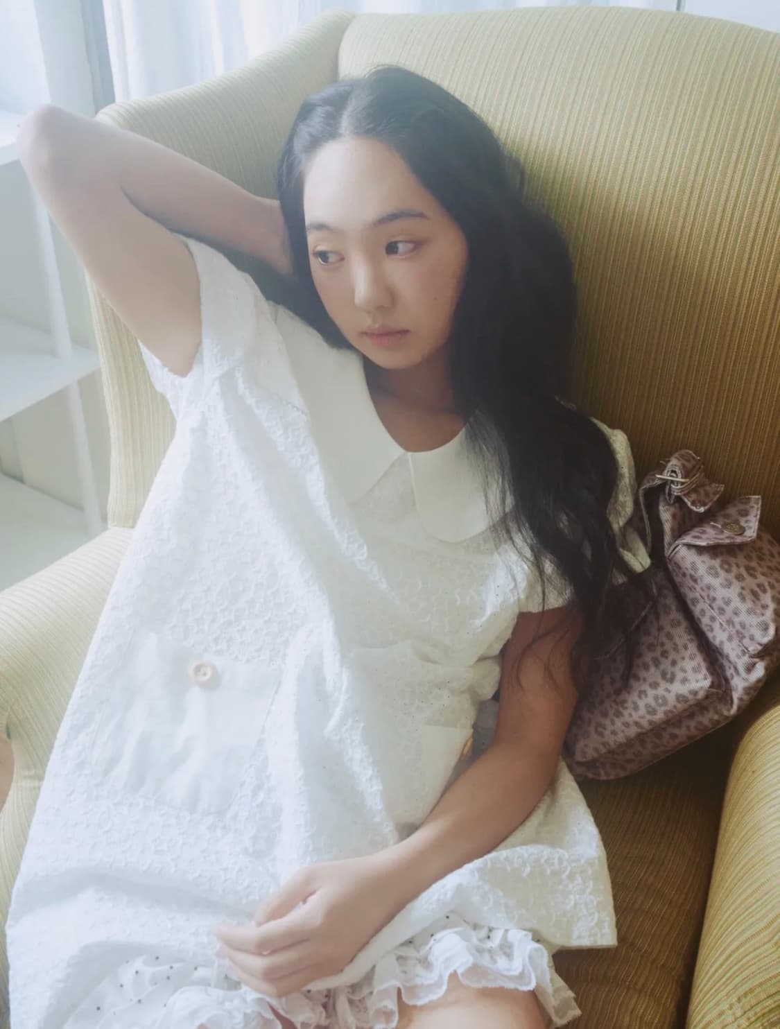 제인 퍼프 미니 드레스 (화이트) 상품이미지1