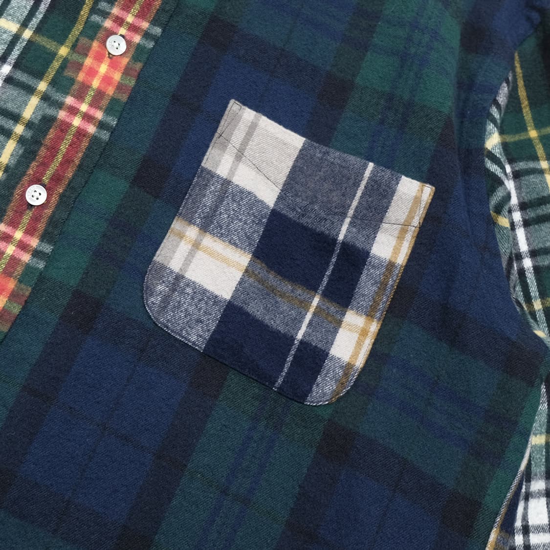 plaid flannel panel bd shirt 상품이미지3