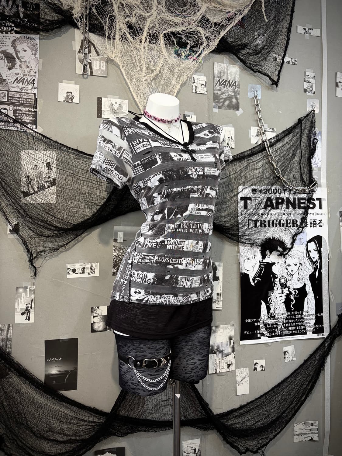 00's graphics Layered See-through sleeve 상품이미지2