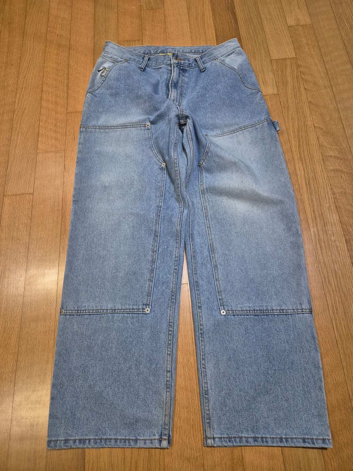 위캔더스 워커 팬츠 더블니 카펜터 데님 worker pants 상품이미지4