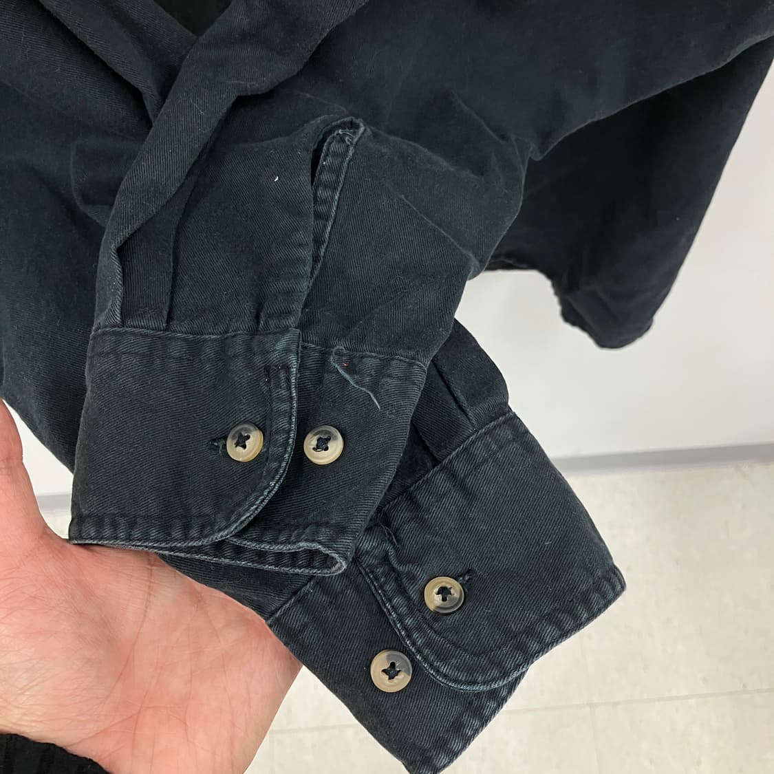 할리데이비슨 블랙 로고 코튼 셔츠 L 상품이미지6