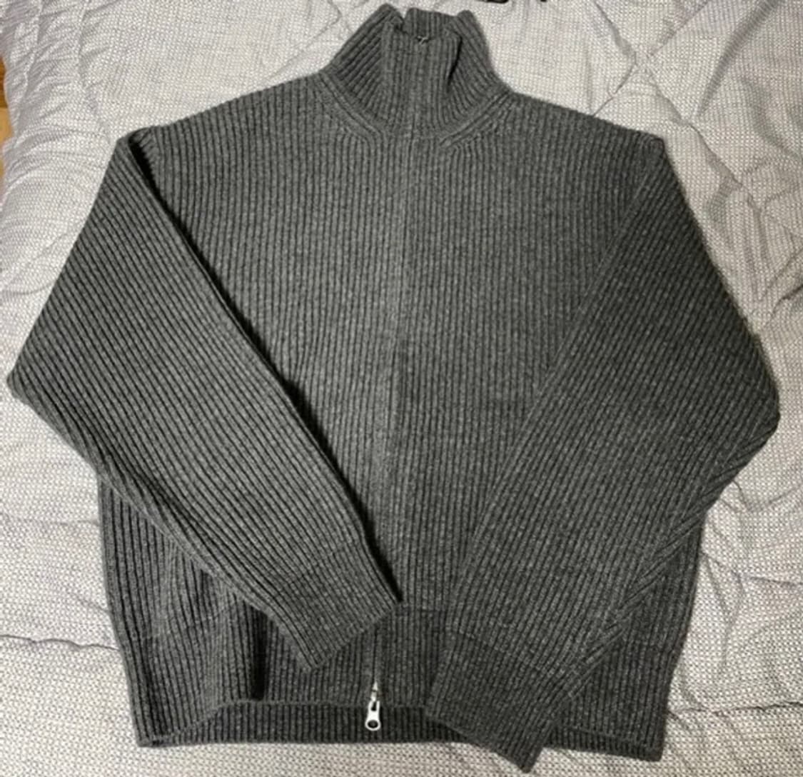 인사일런스 캐시미어 니트집업 상품이미지1