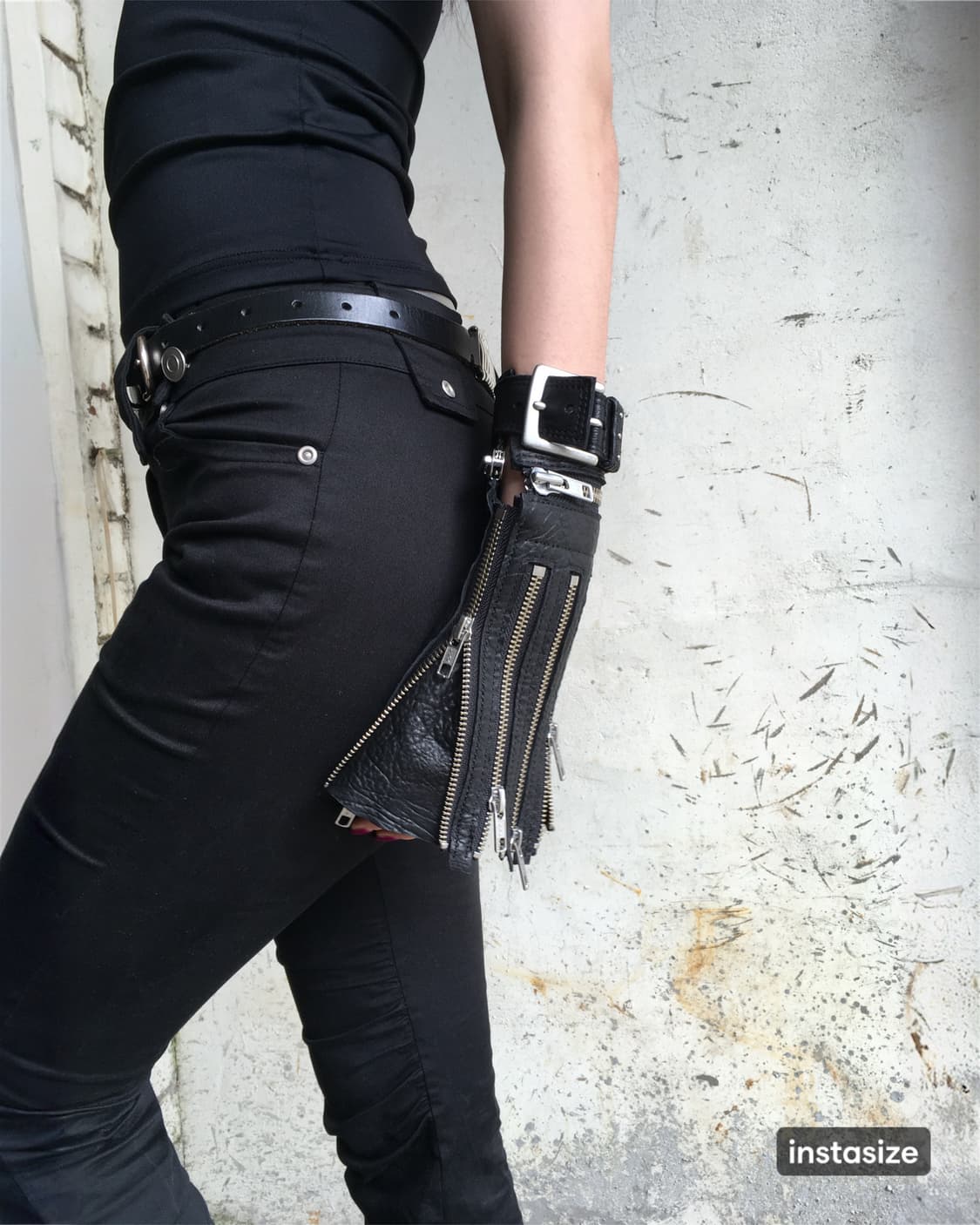 Leather two-way zipper bangle 상품이미지6