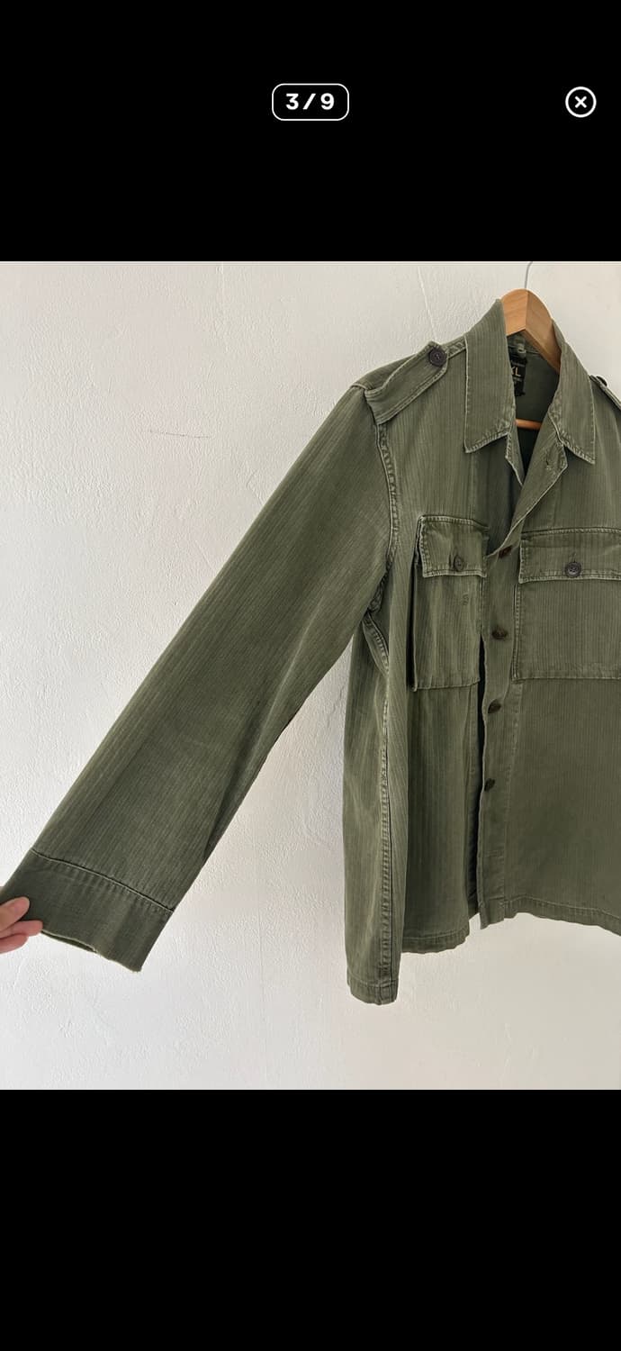 1960s dutch army hbt utility shirt 상품이미지3