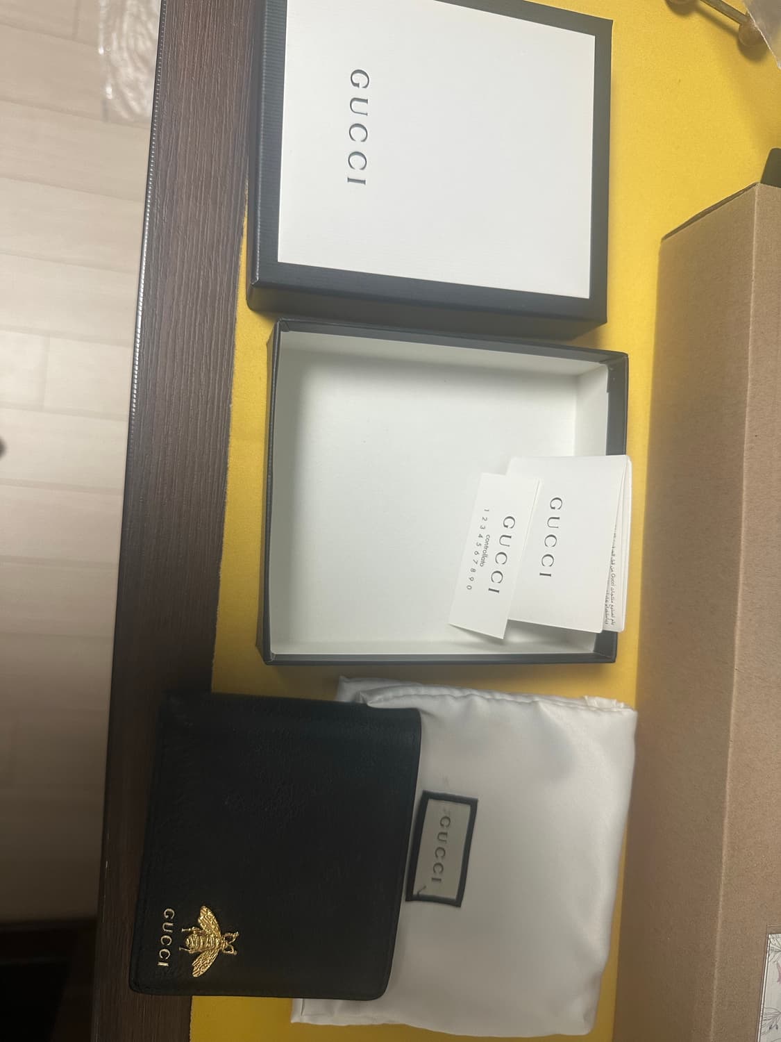 구찌 에니멀리에 꿀벌 반지갑 블랙 상품이미지8