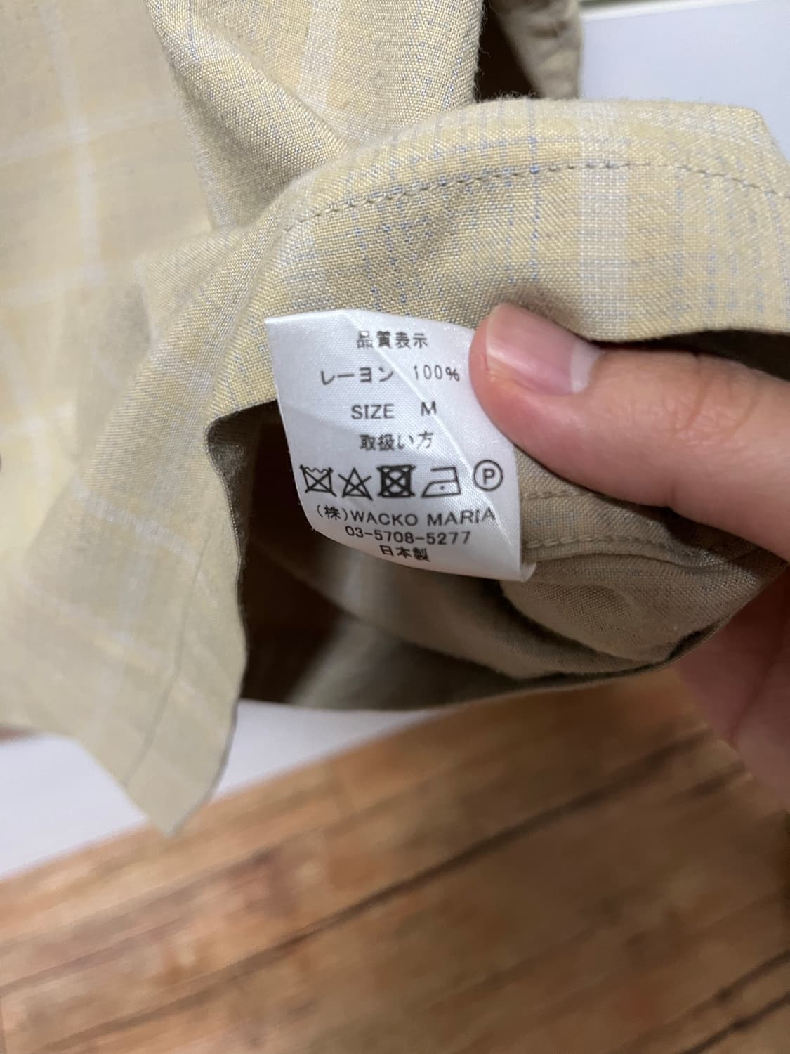 와코마리아 오픈카라 셔츠 M 상품이미지4