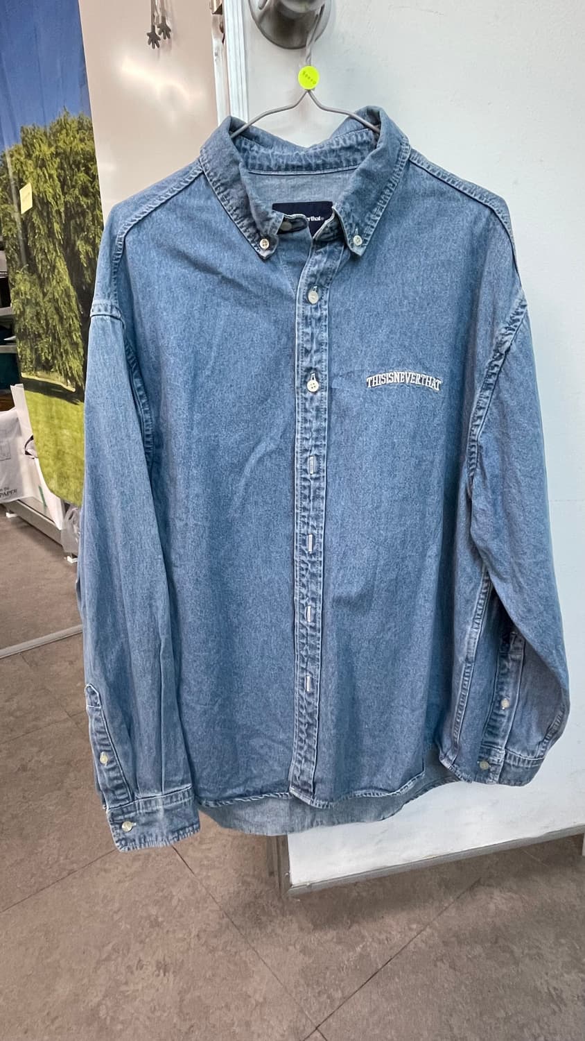 디스이즈네버댓/디네댓 데님셔츠 small 상품이미지1