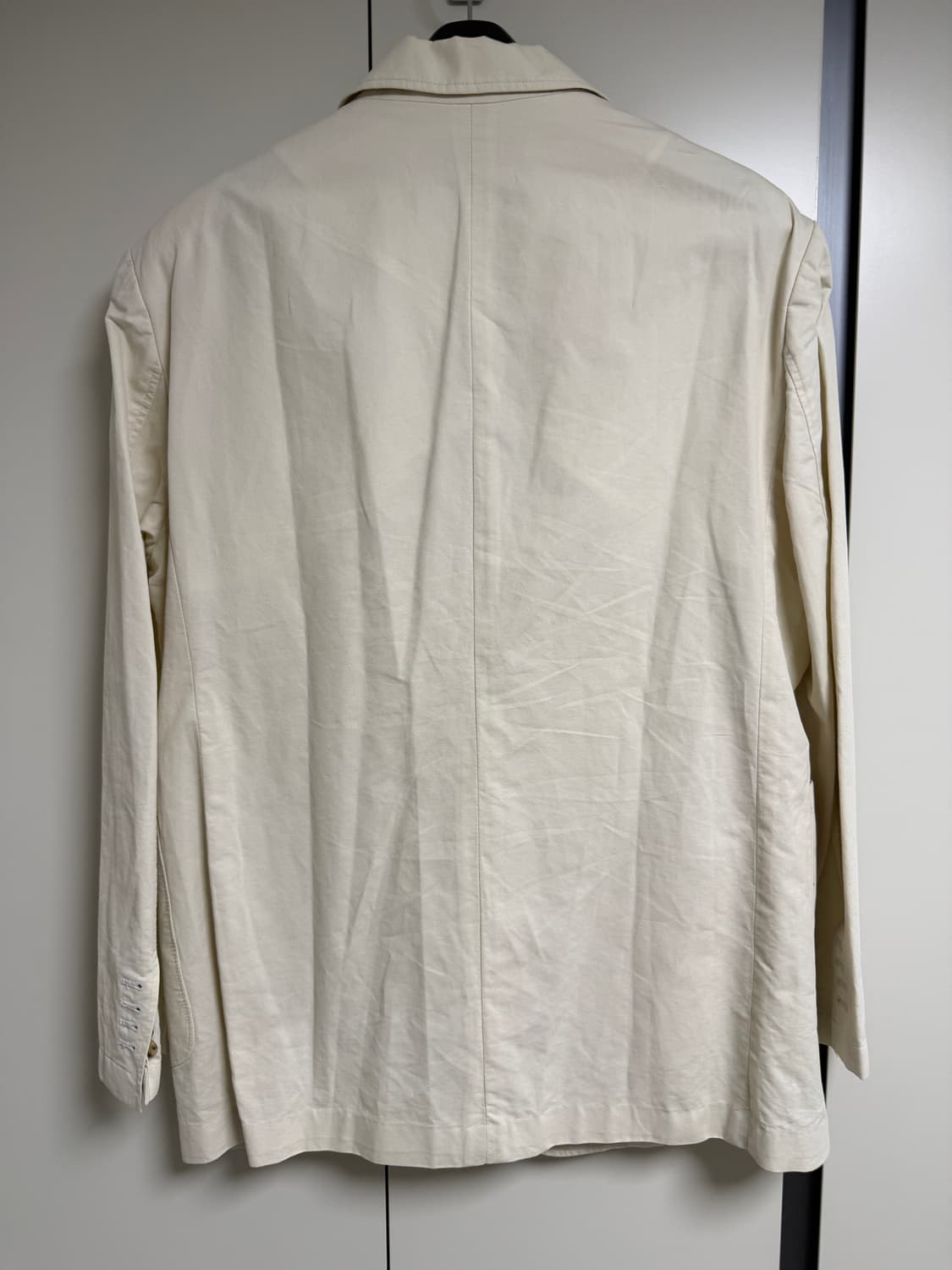 던스트 린넨 자켓 아이보리 XL 상품이미지2