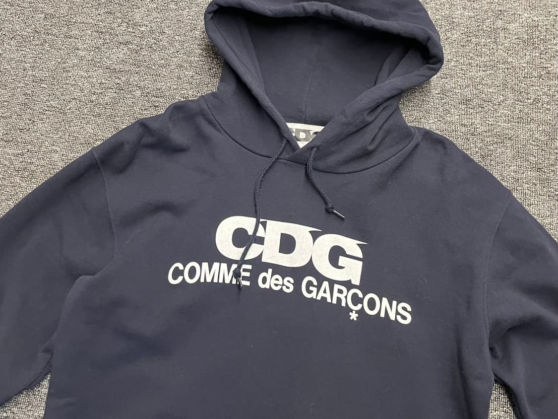 [95] CDG 꼼데가르송 블랙 후드티 L 상품이미지2
